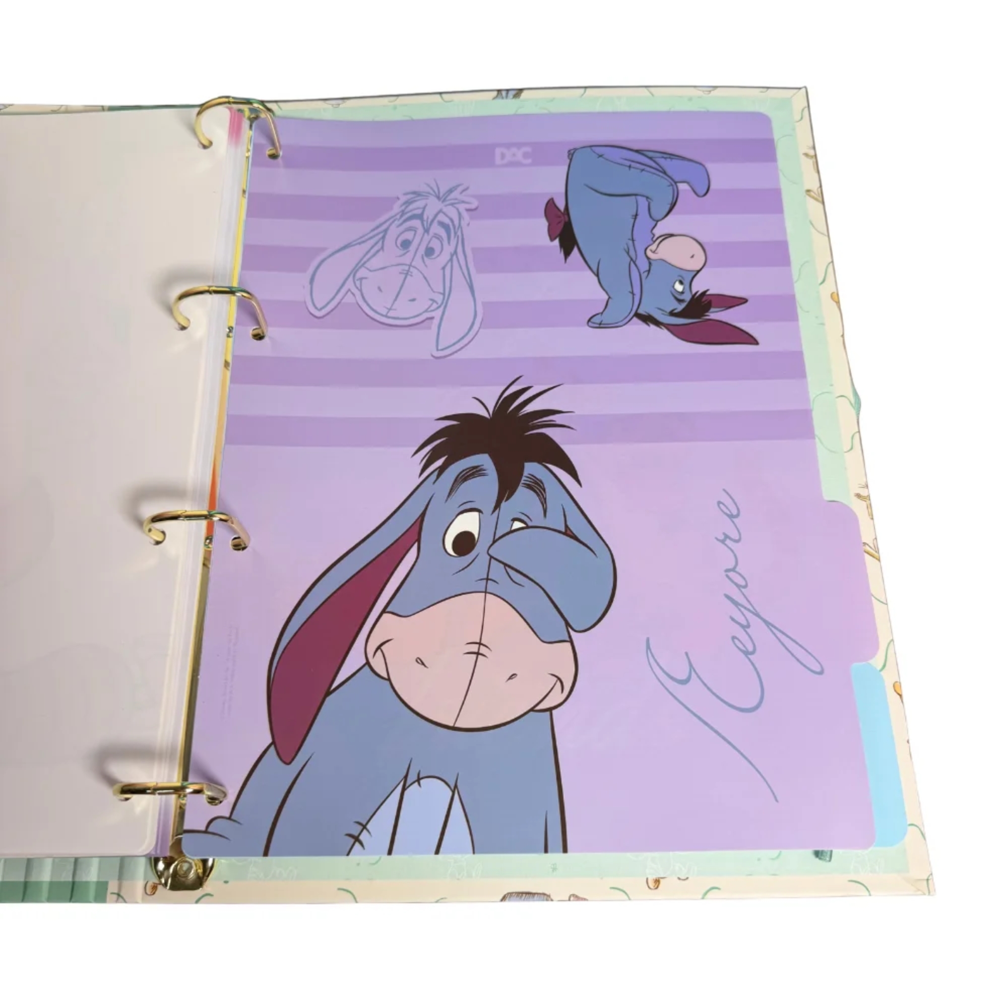 Caderno Argolado Universitário Pooh c/ 5 Divisórias DAC - 5899
