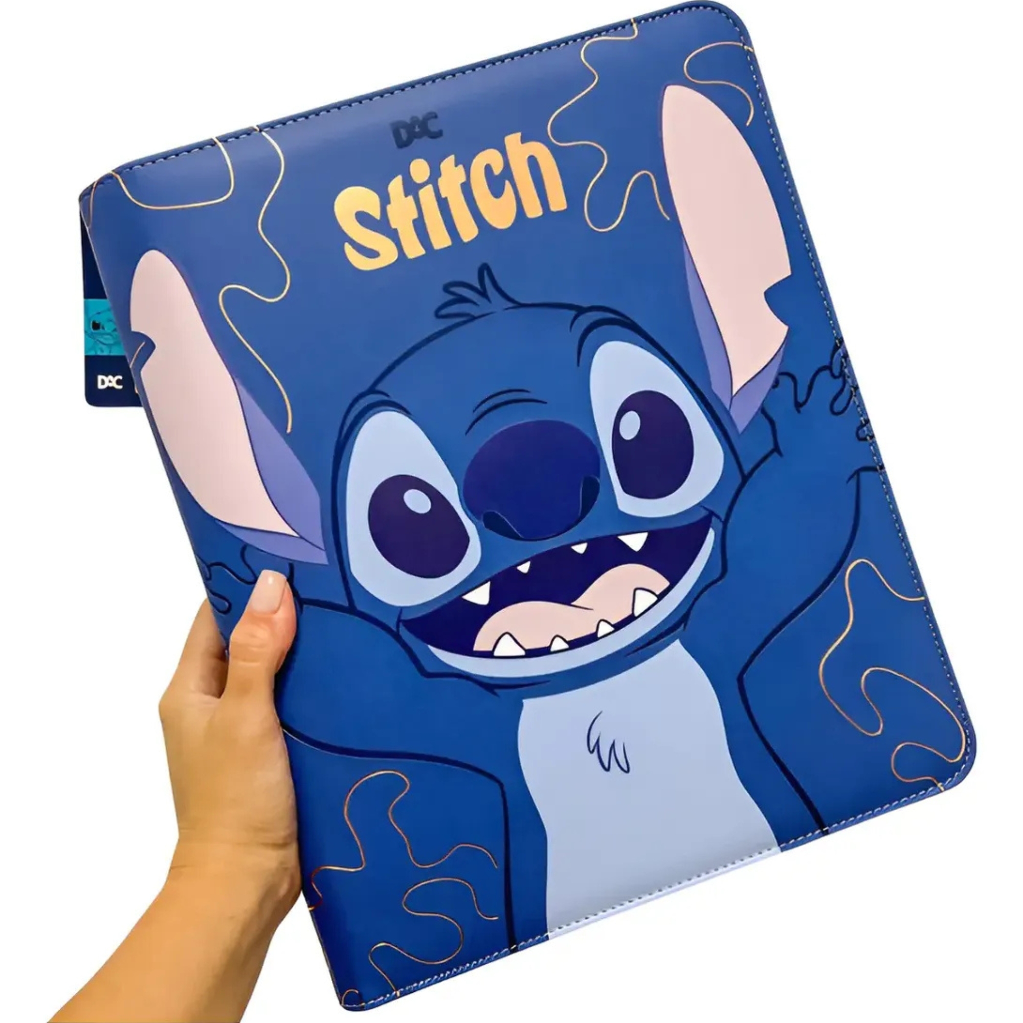 Caderno Argolado Universitário Stitch Disney 4 Argolas Papelaria Criativa DAC - 4827