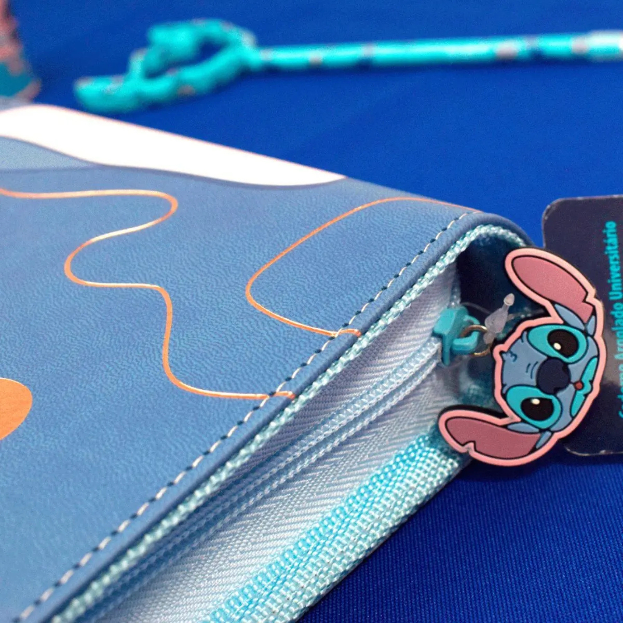 Caderno Argolado Universitário Stitch Disney 4 Argolas Papelaria Criativa DAC - 4827