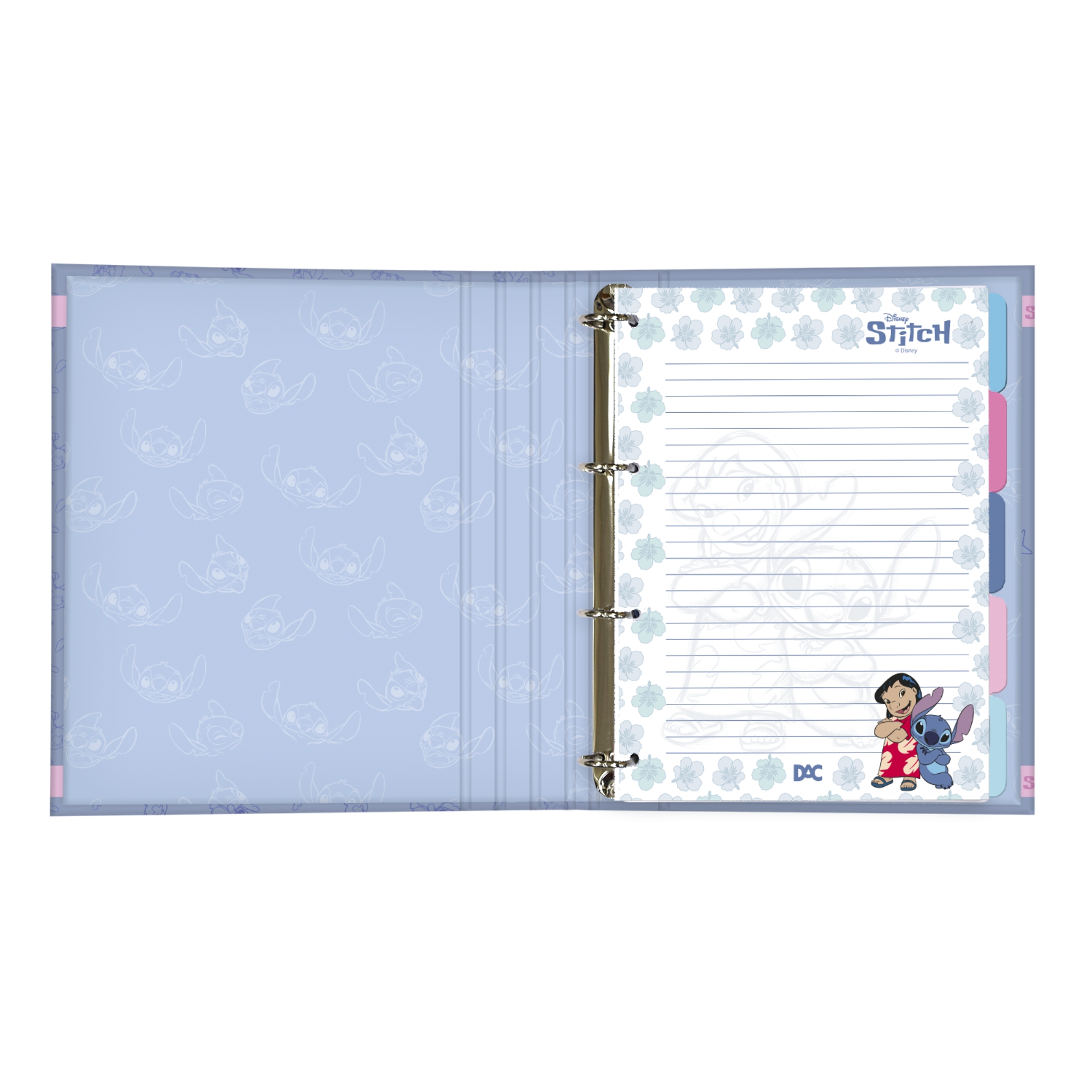 Caderno Argolado Universitário c/ 48 Folhas Decoradas DAC - 5958