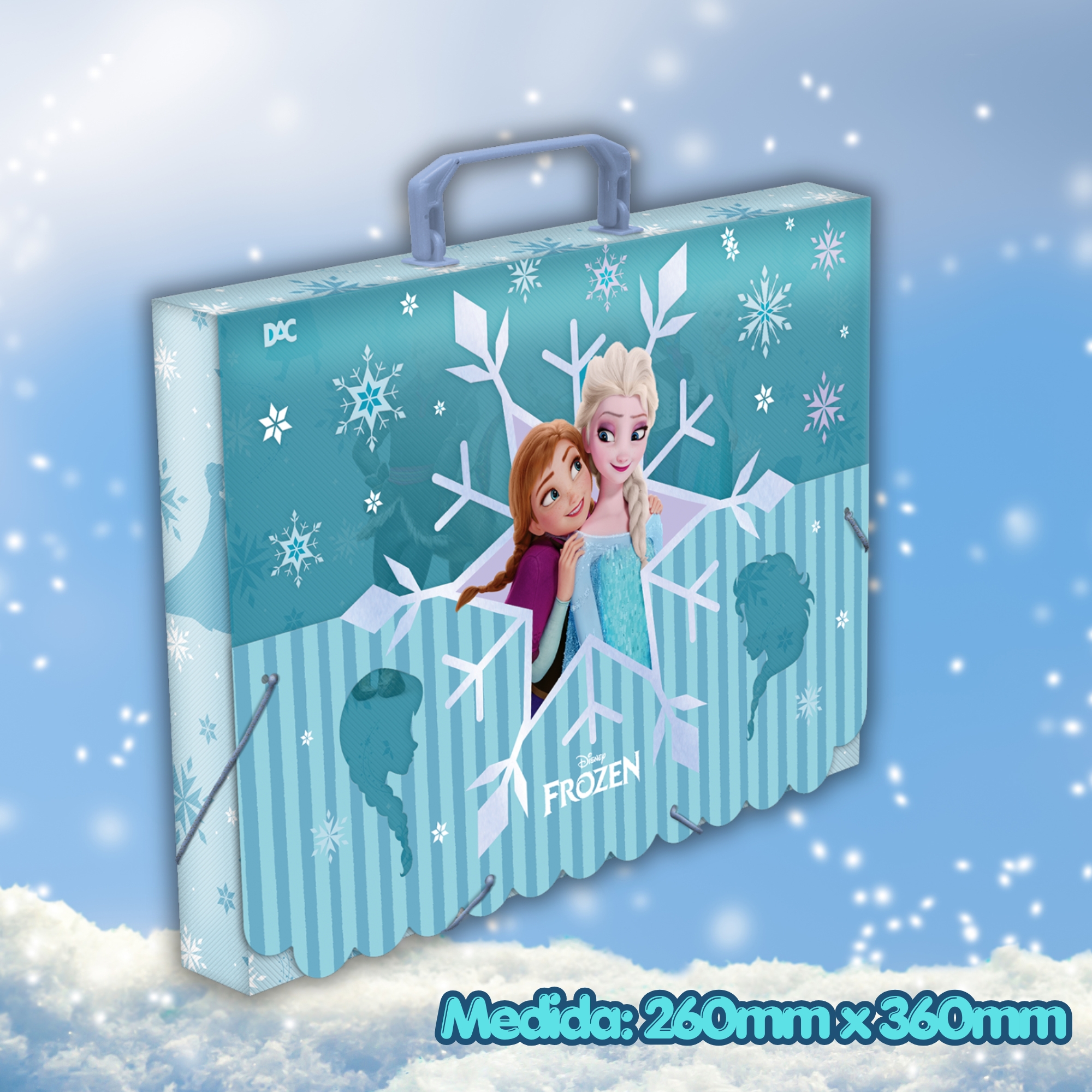 Maleta Escolar Frozen em PP 26x36cm com Alça Disney DAC - 5731