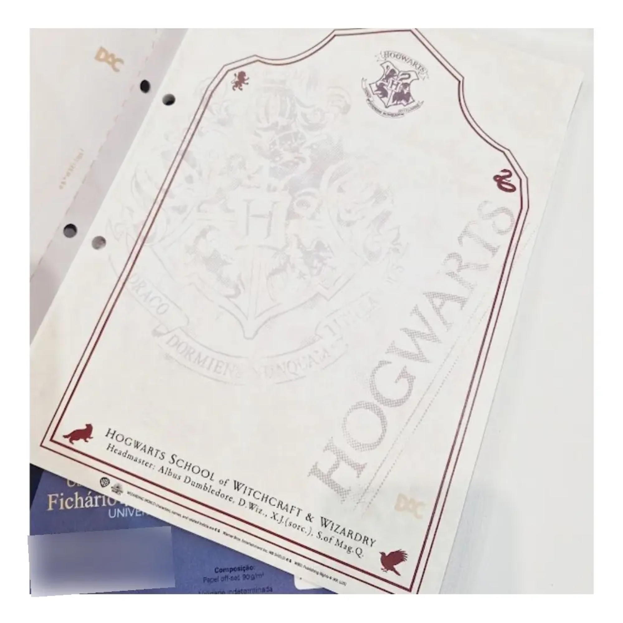 Bloco Papel de Carta Universitário Harry Potter c/ 48 folhas DAC - 5066