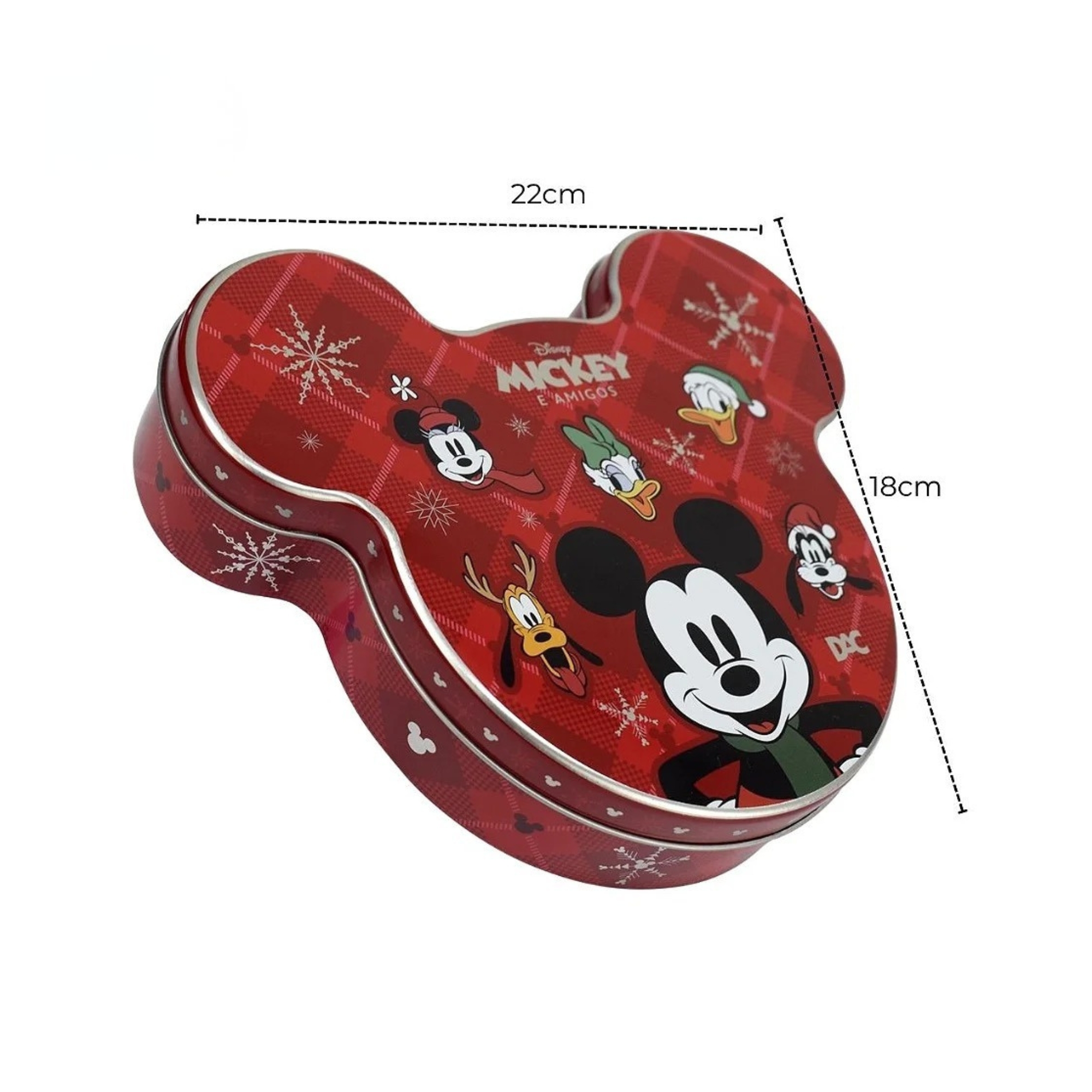 Lata Colecionável Disney Mickey e Amigos DAC - 5664