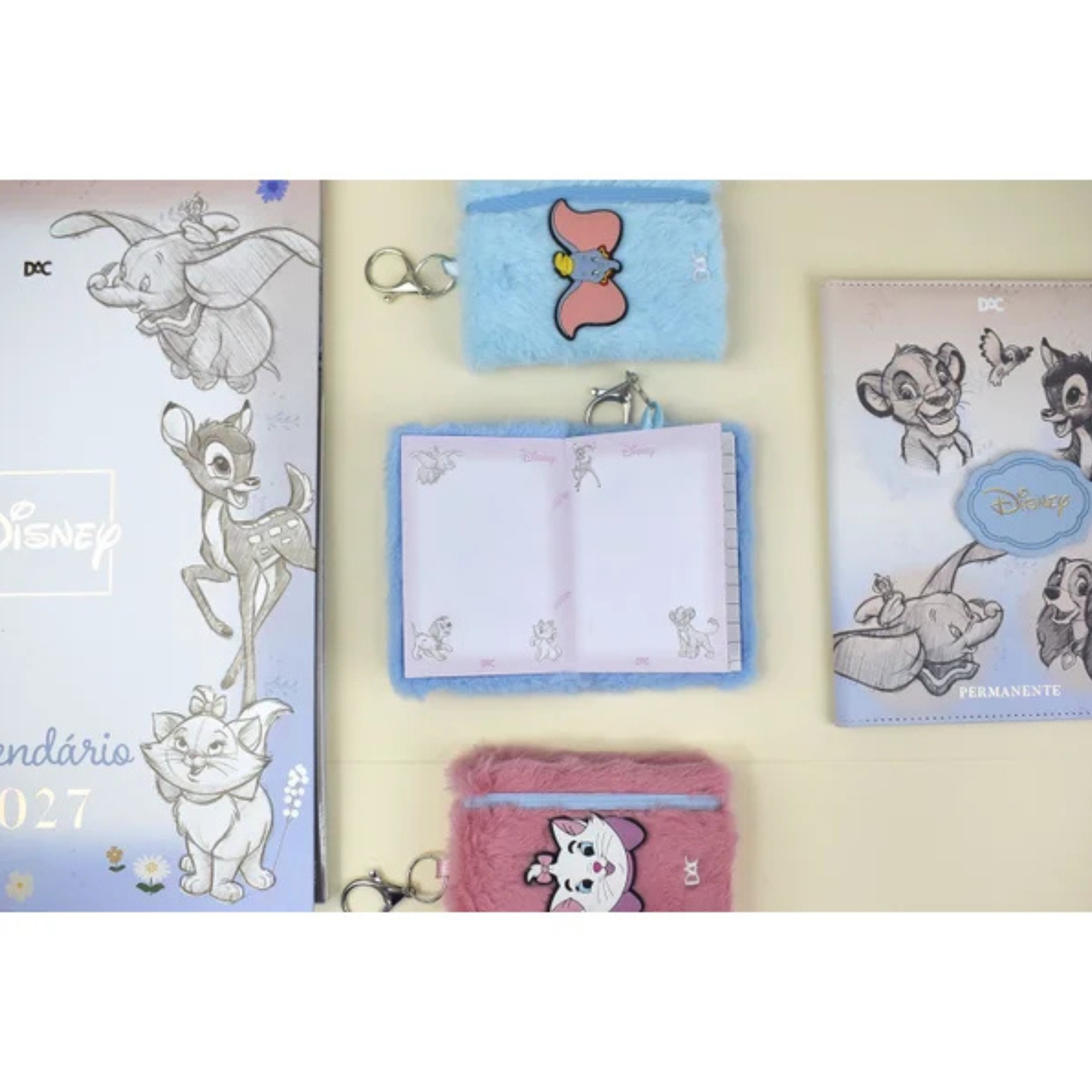 Mini Caderno Puffy Disney Clássicos Sortido e Unitário DAC - 5634