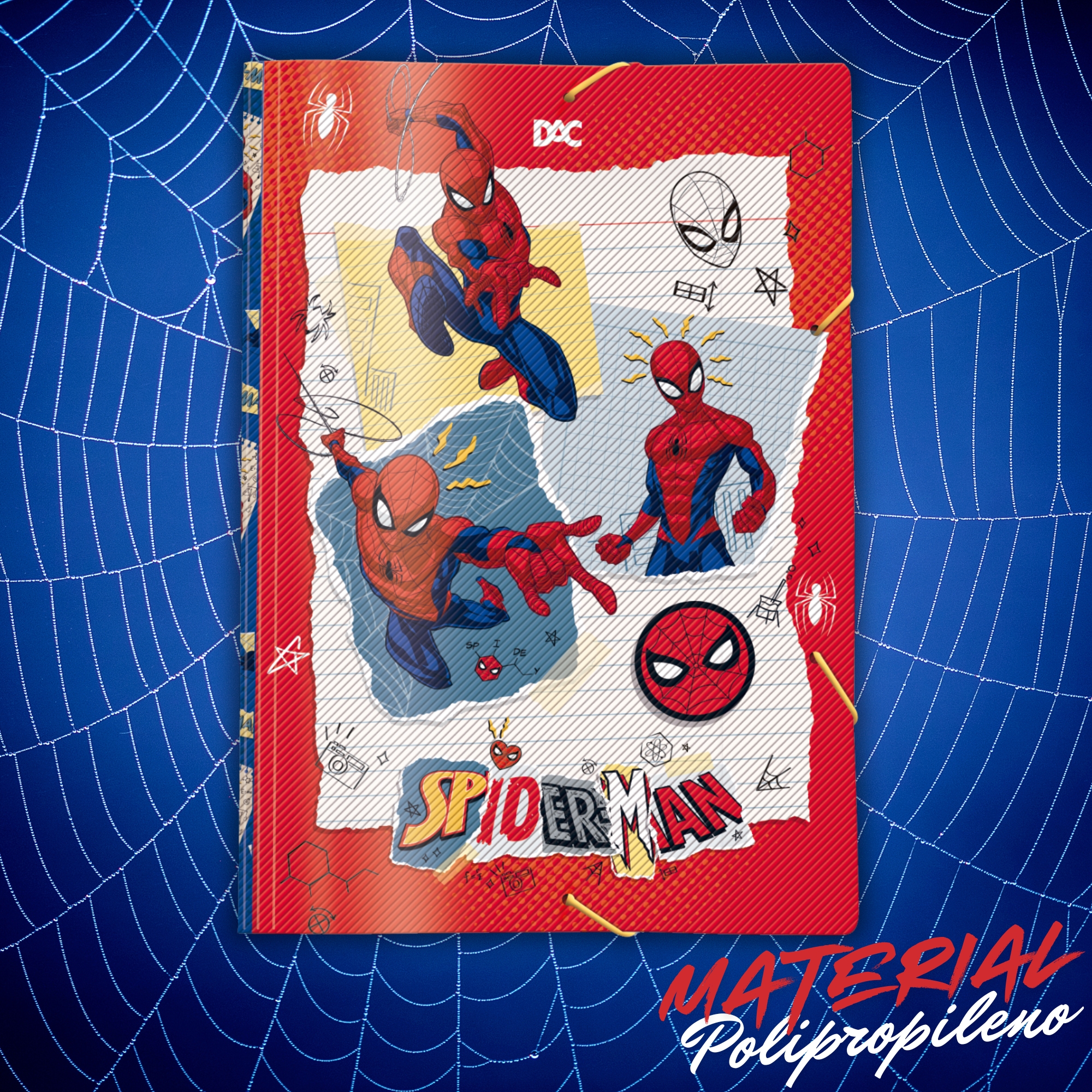 Pasta Aba Elástica Homem-Aranha Spider-Man DAC - 5745