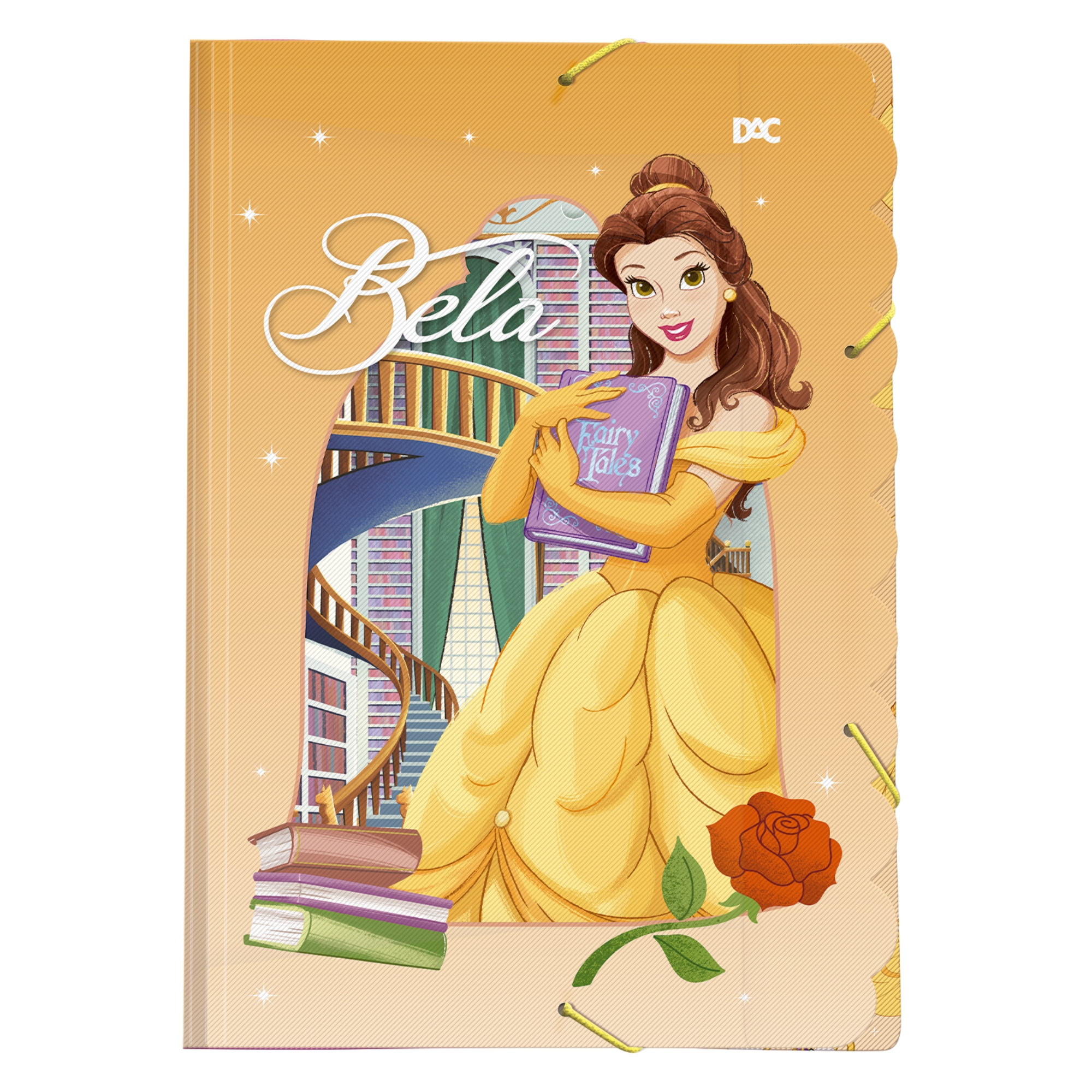 Pasta Aba Elástica Princesas Disney Sortida e Unitária DAC - 5774