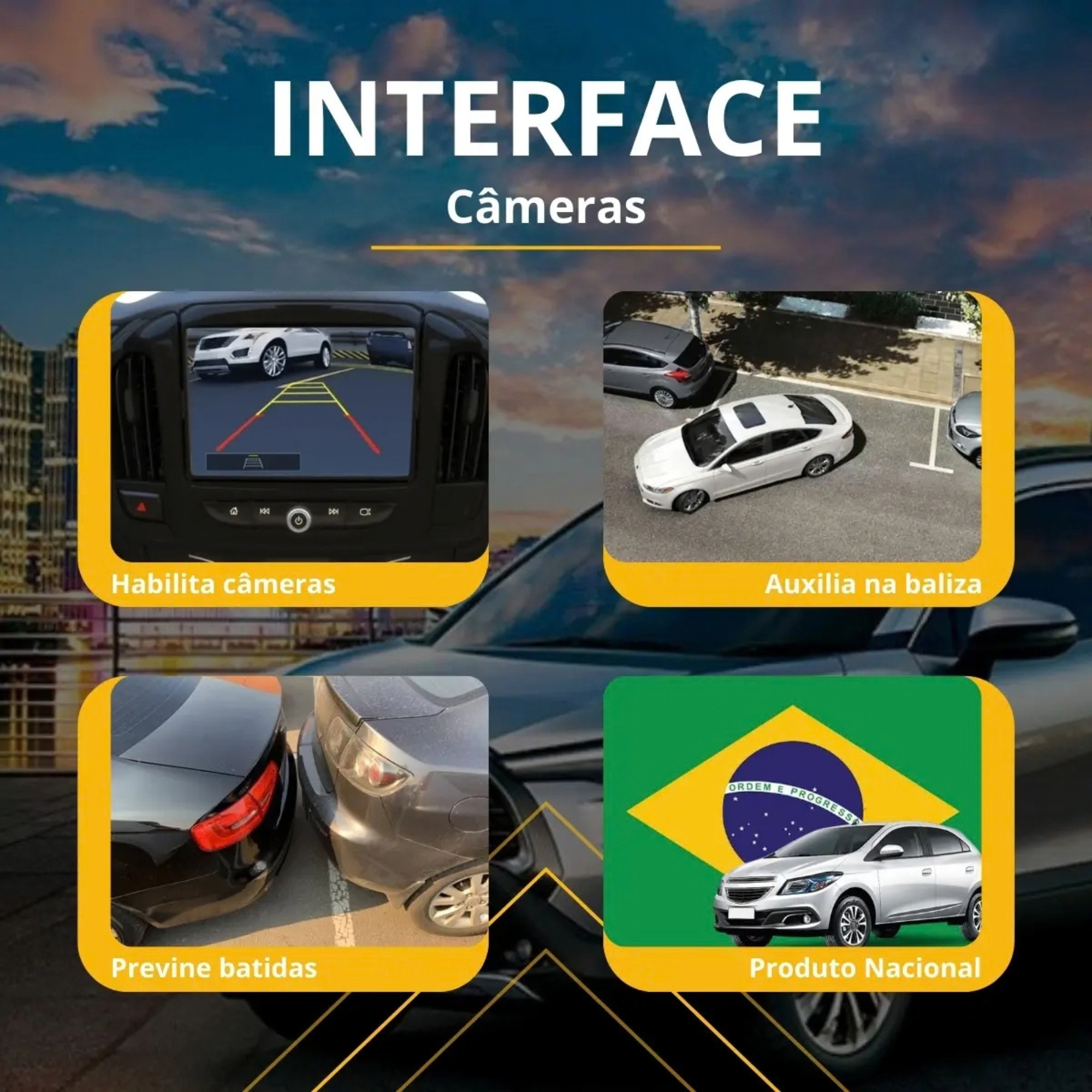 Interface de Câmera Frontal Cross/XEI/GLI/GR-Sport/Hilux/SW4 Flexitron - FIC TY-01 60801224