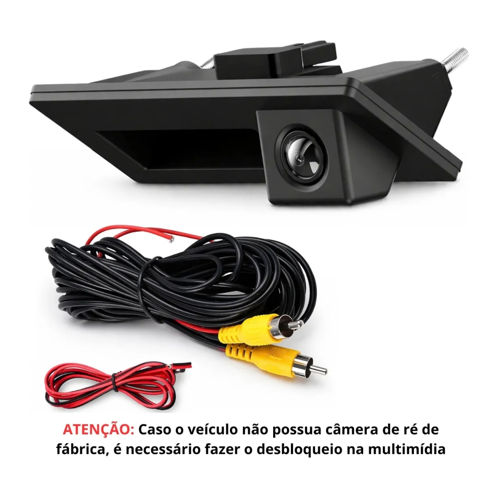 Kit Câmera de Ré VW Modelo Maçaneta Nivus/T-Cross/Tera/Virtus Flexitron - FIC VW-03 60801608