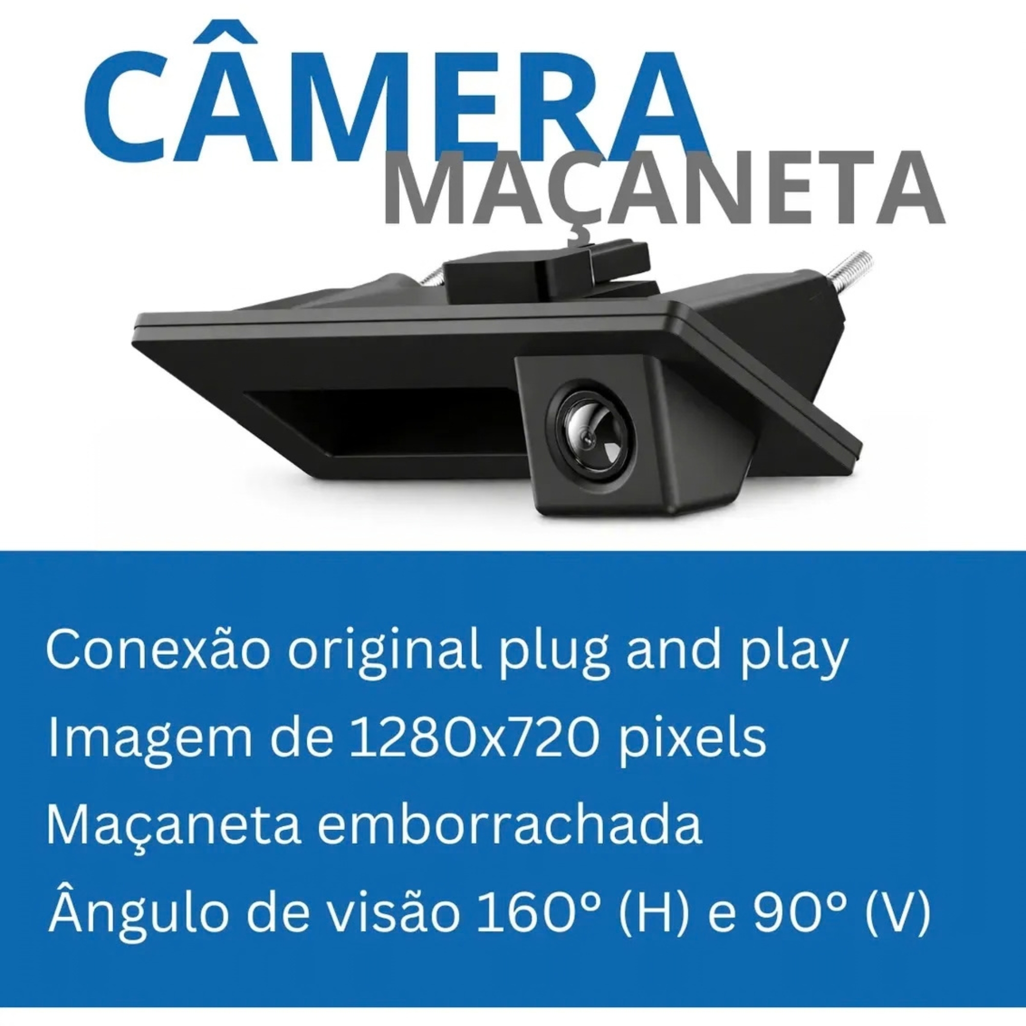 Kit Câmera de Ré VW Modelo Maçaneta Nivus/T-Cross/Tera/Virtus Flexitron - FIC VW-03 60801608