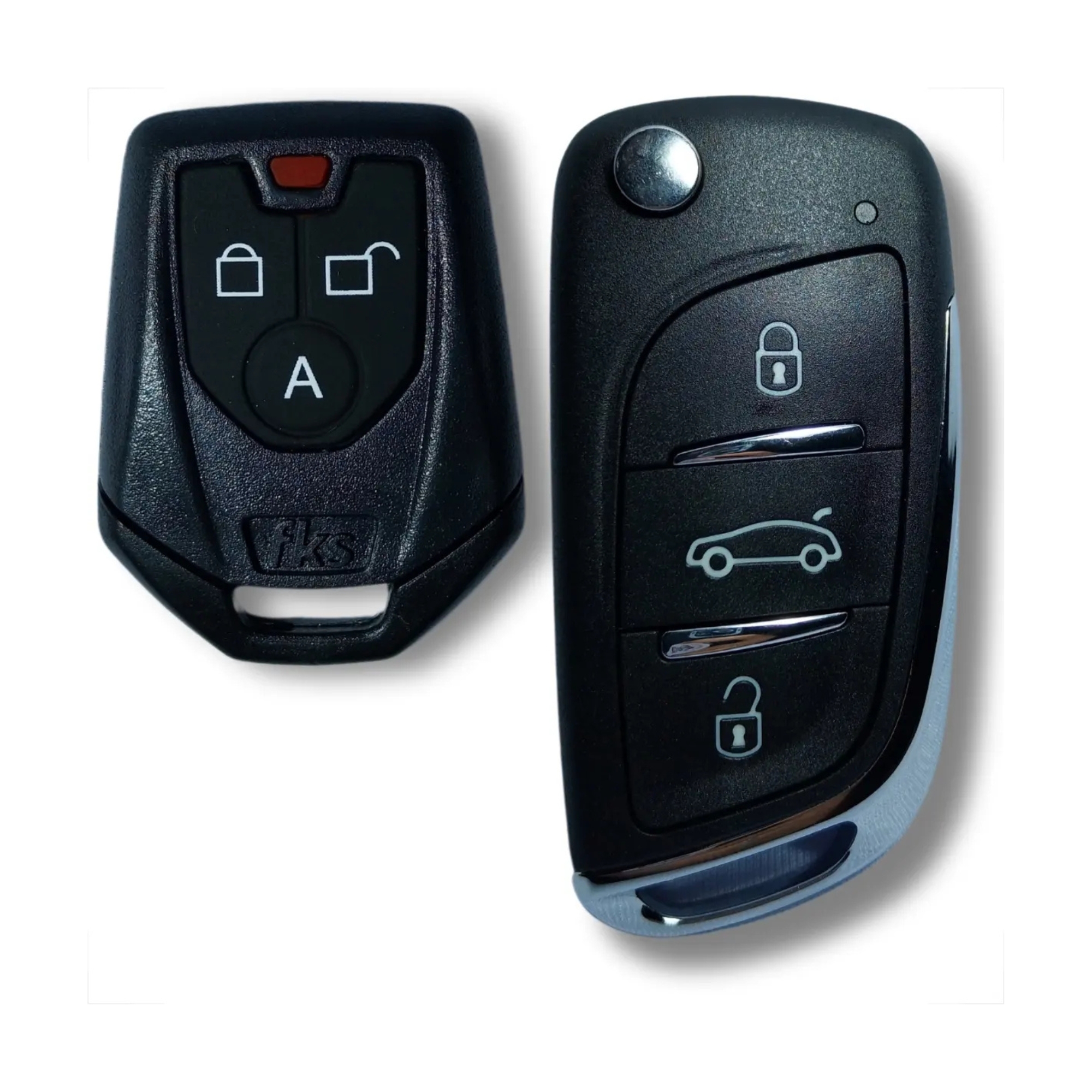 Alarme Universal Sem Bloqueio c/ Chicotes e Sirene FK902 SB CR941/CR910 FKS - 30800447