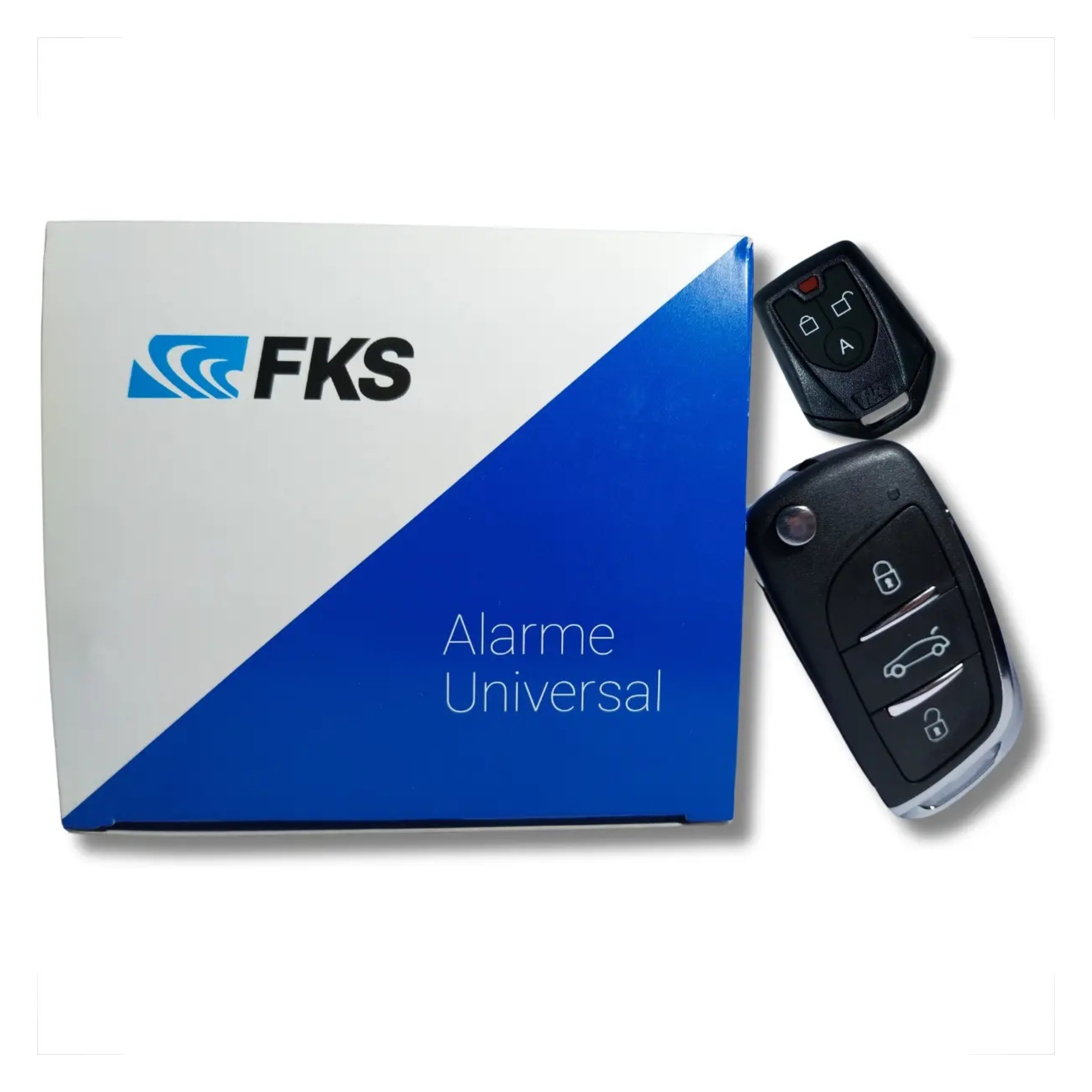 Alarme Universal Sem Bloqueio c/ Chicotes e Sirene FK902 SB CR941/CR910 FKS - 30800447