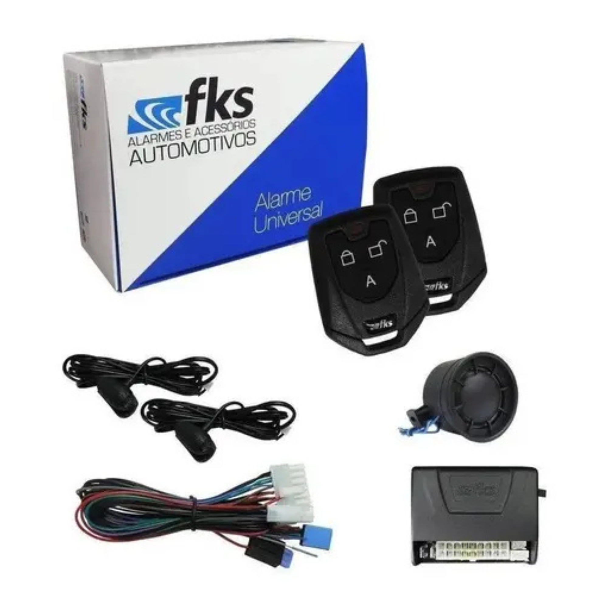 Alarme Universal sem Bloqueio c/ Sirene e Função Desliga Rádio FK902 SB CR941/CR720 FKS - 30800437