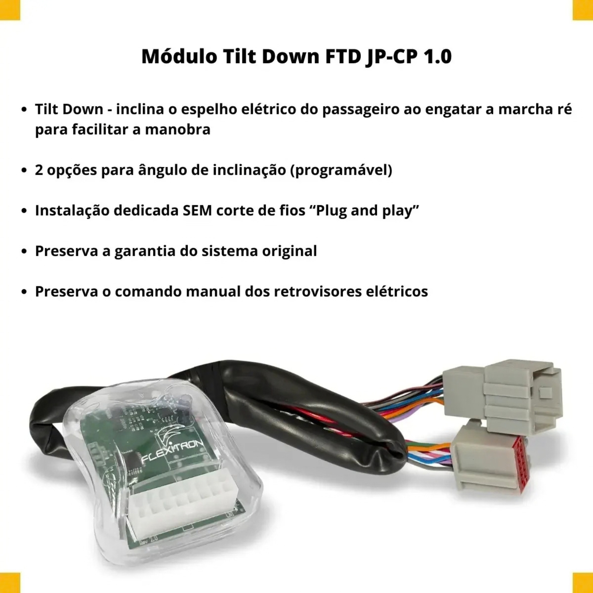 Módulo Automação de Retrovisores Commander/Compass 2022 em diante FTD JP-CP 1.0 Flexitron - 608012