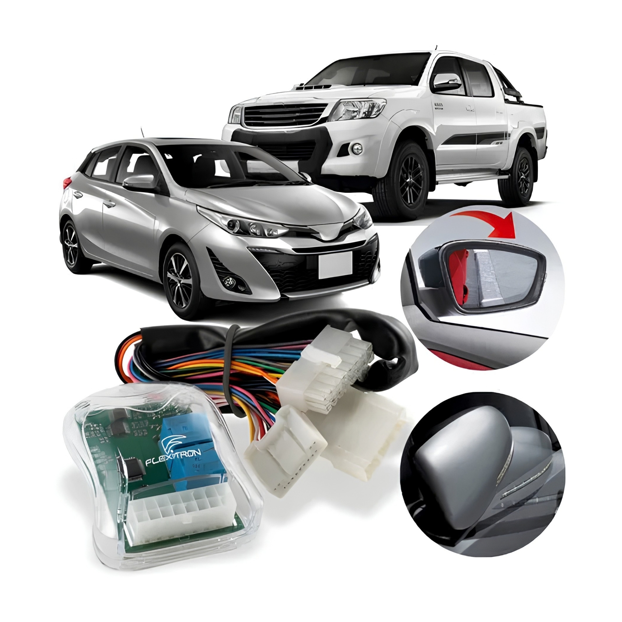 Módulo Automação de Retrovisores Hilux/SW4/Yaris FTD TY-HL 2.0 Flexitron - 60800096