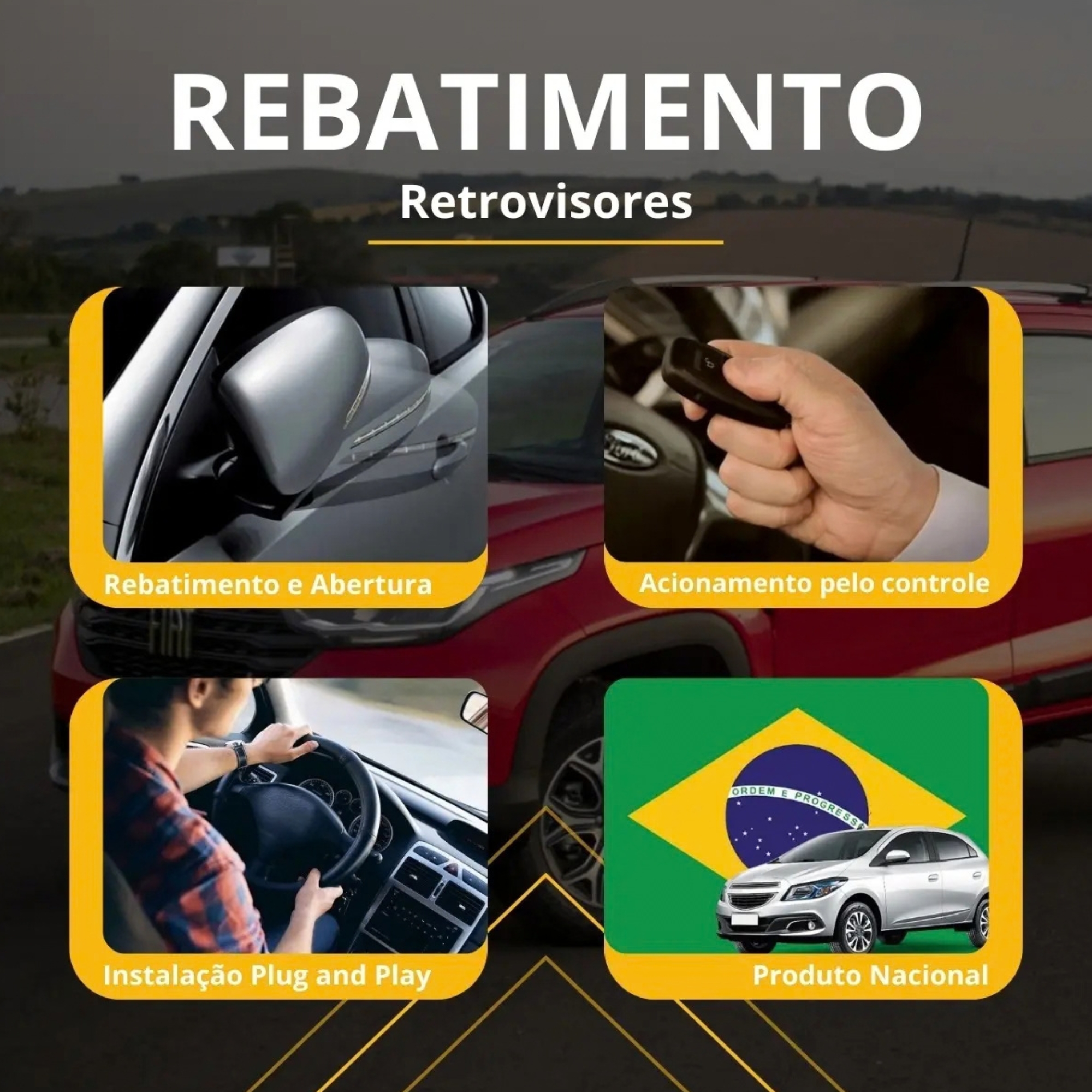 Módulo de Retrovisores Elétricos Pajero Dakar/Corolla/Hilux/SW4/RAV4 ECO 1 Flexitron - 60800166