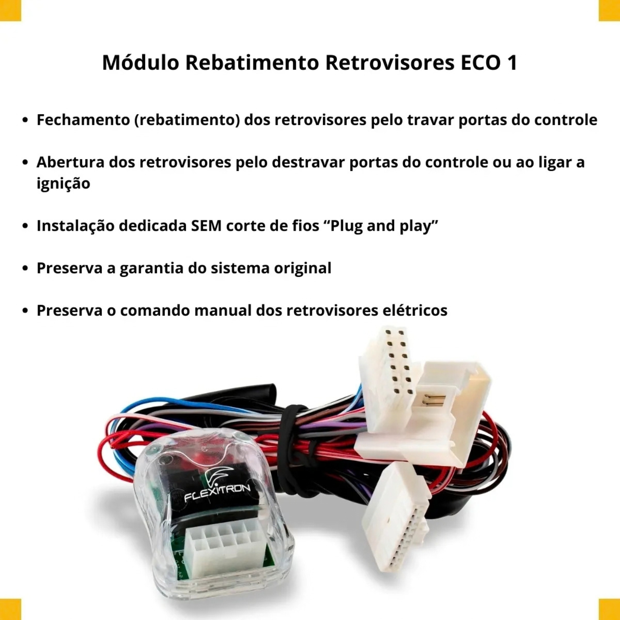 Módulo de Retrovisores Elétricos Pajero Dakar/Corolla/Hilux/SW4/RAV4 ECO 1 Flexitron - 60800166