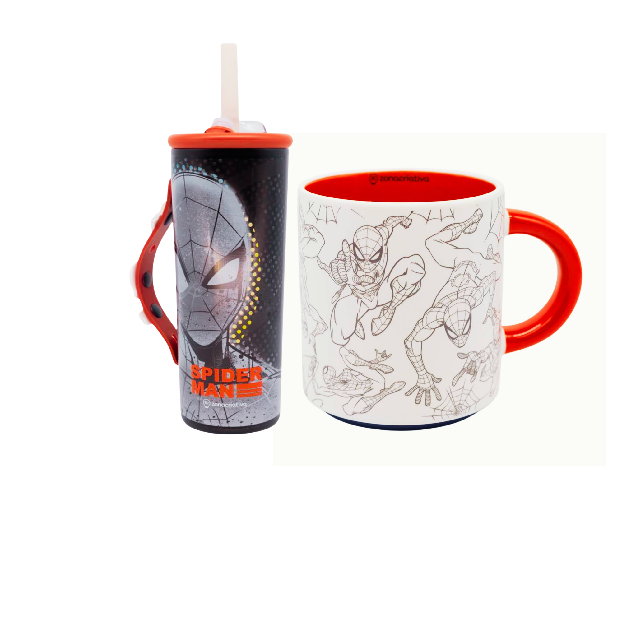 Kit Copo e Caneca Homem Aranha - Zona Criativa