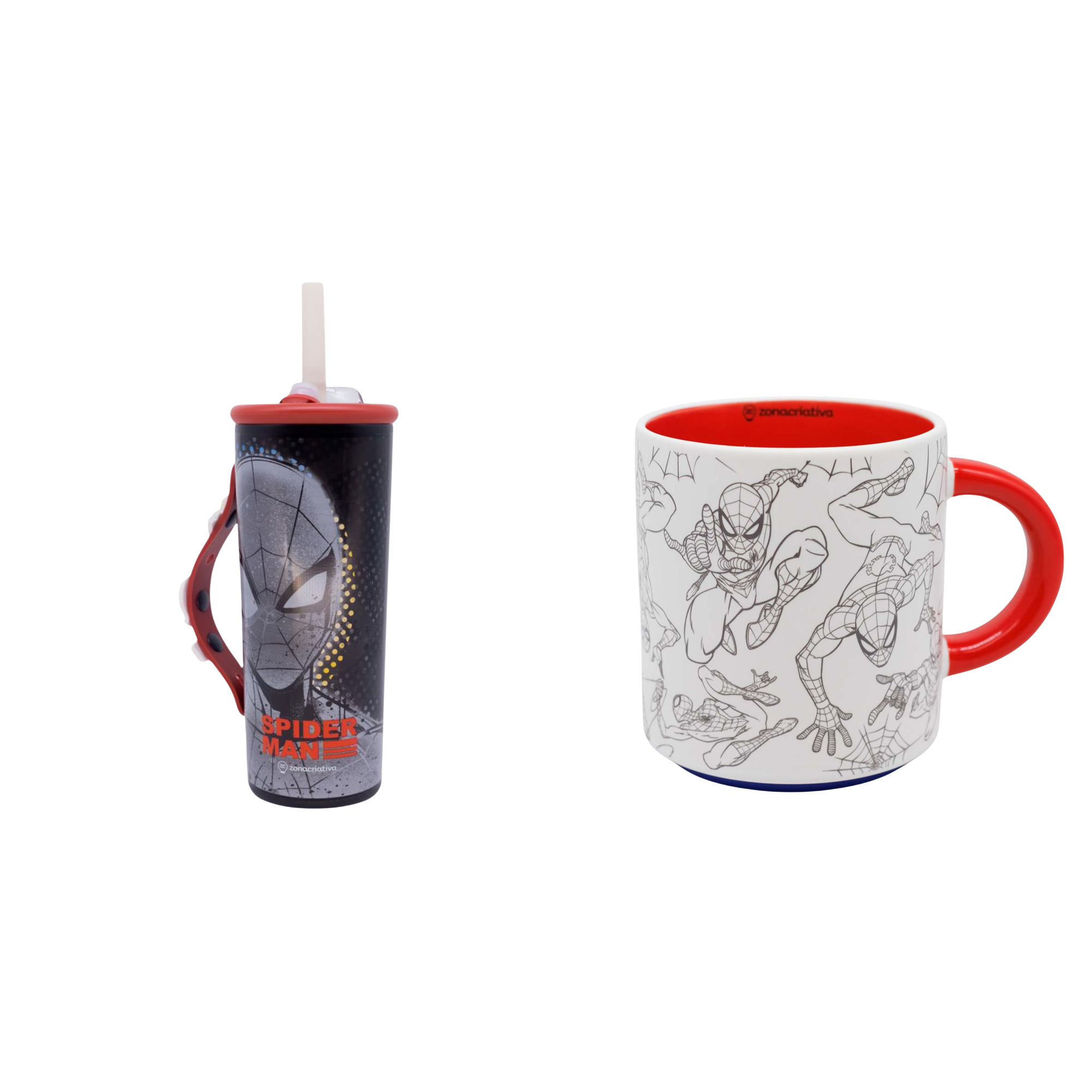Kit Copo e Caneca Homem Aranha - Zona Criativa