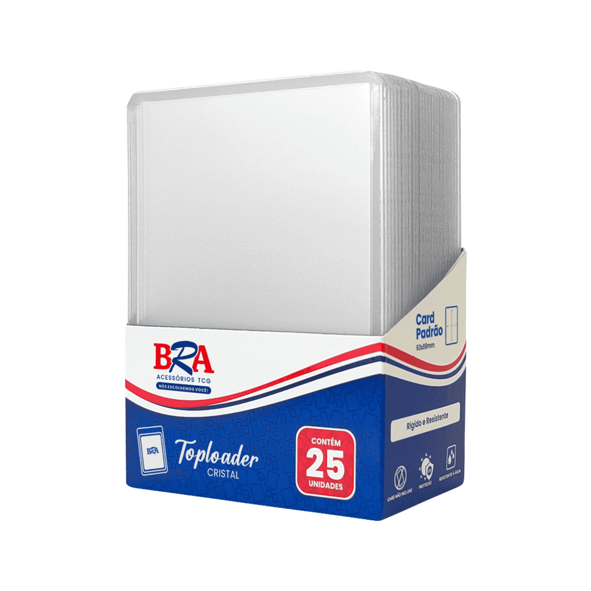 Toploader Cristal c/ 25 Unidades BRA - BC-4001-C