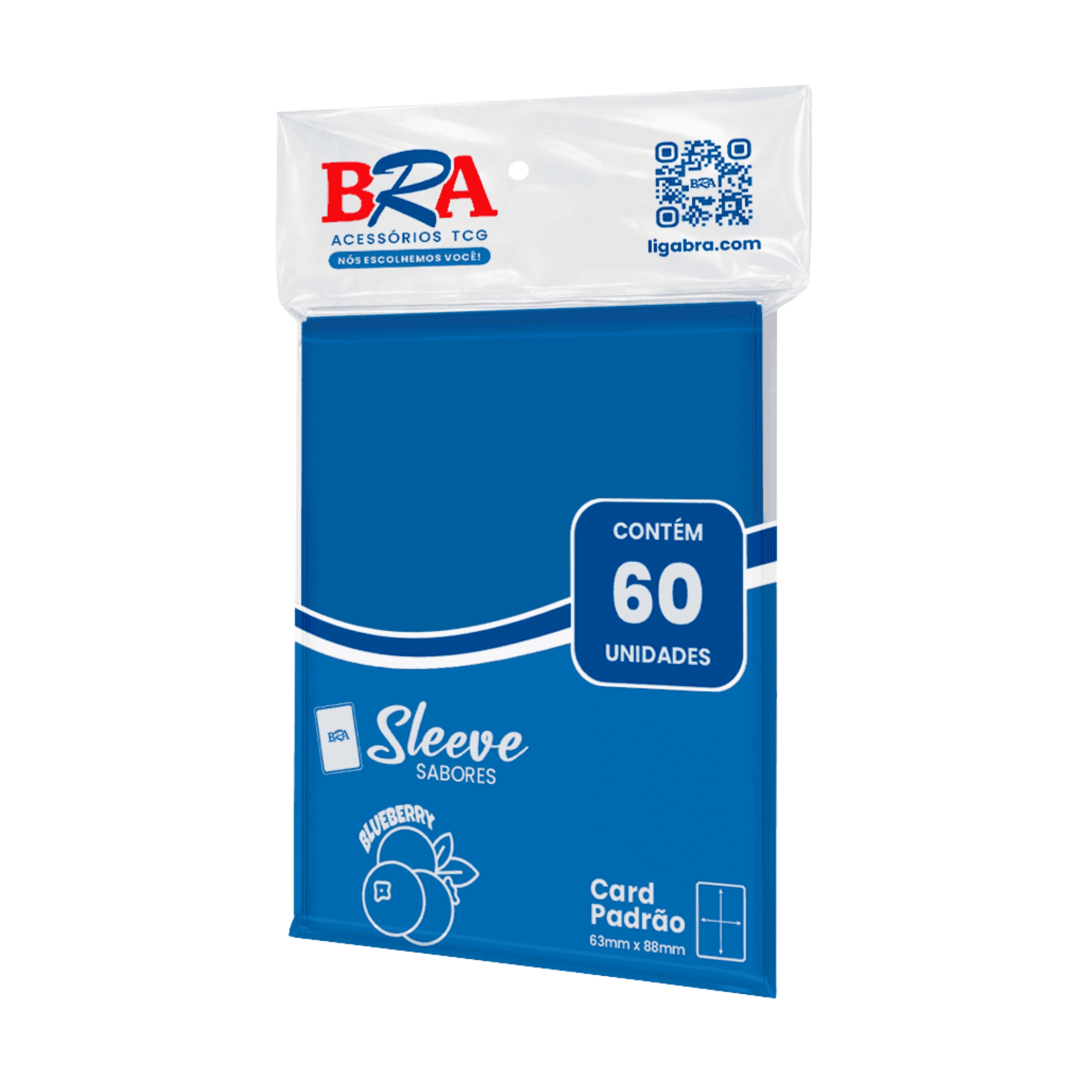 Sleeve Sabores Blueberry cor Azul 60 Unidades BRA - BC-1032