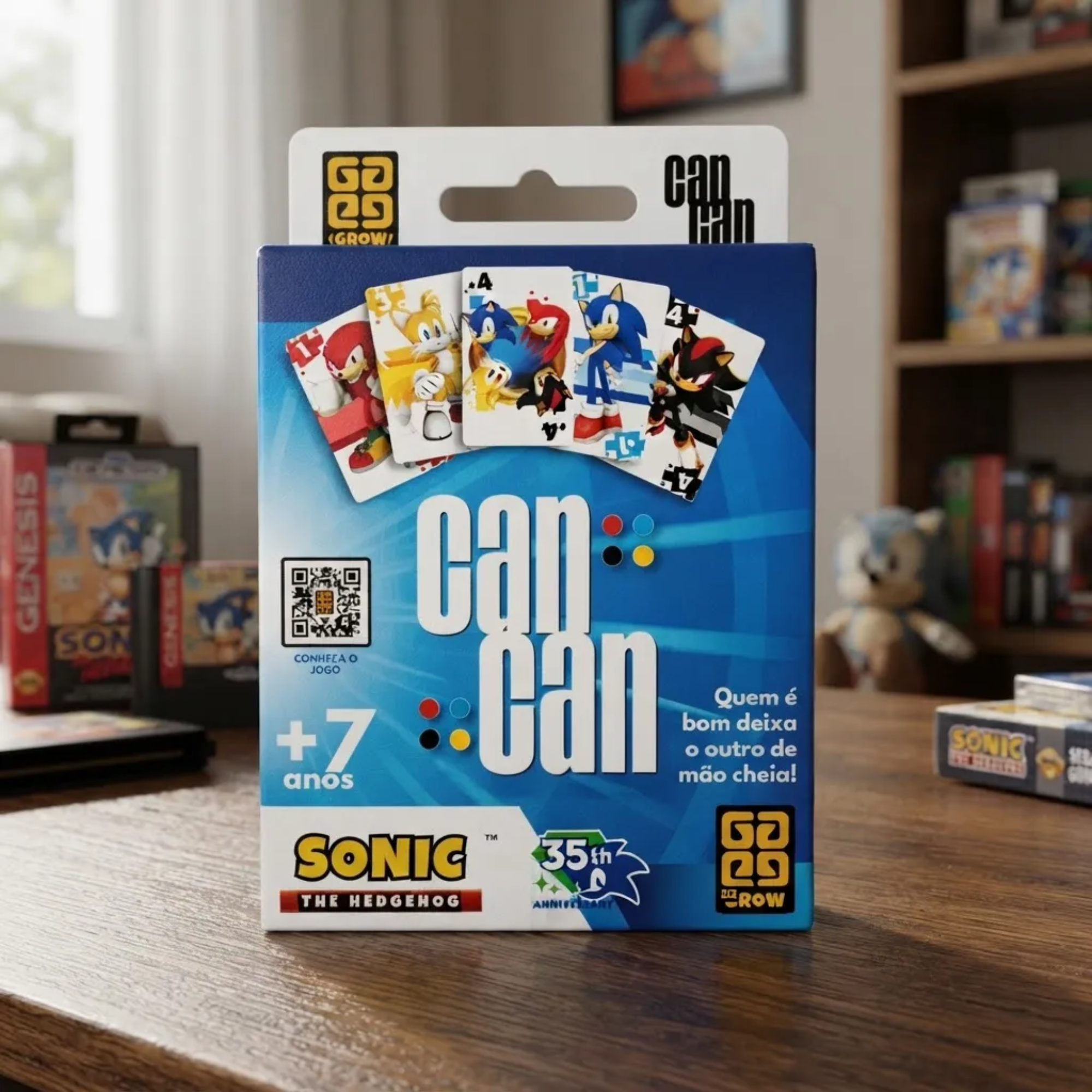 Jogo de Cartas Can Can Sonic Grow - 05252