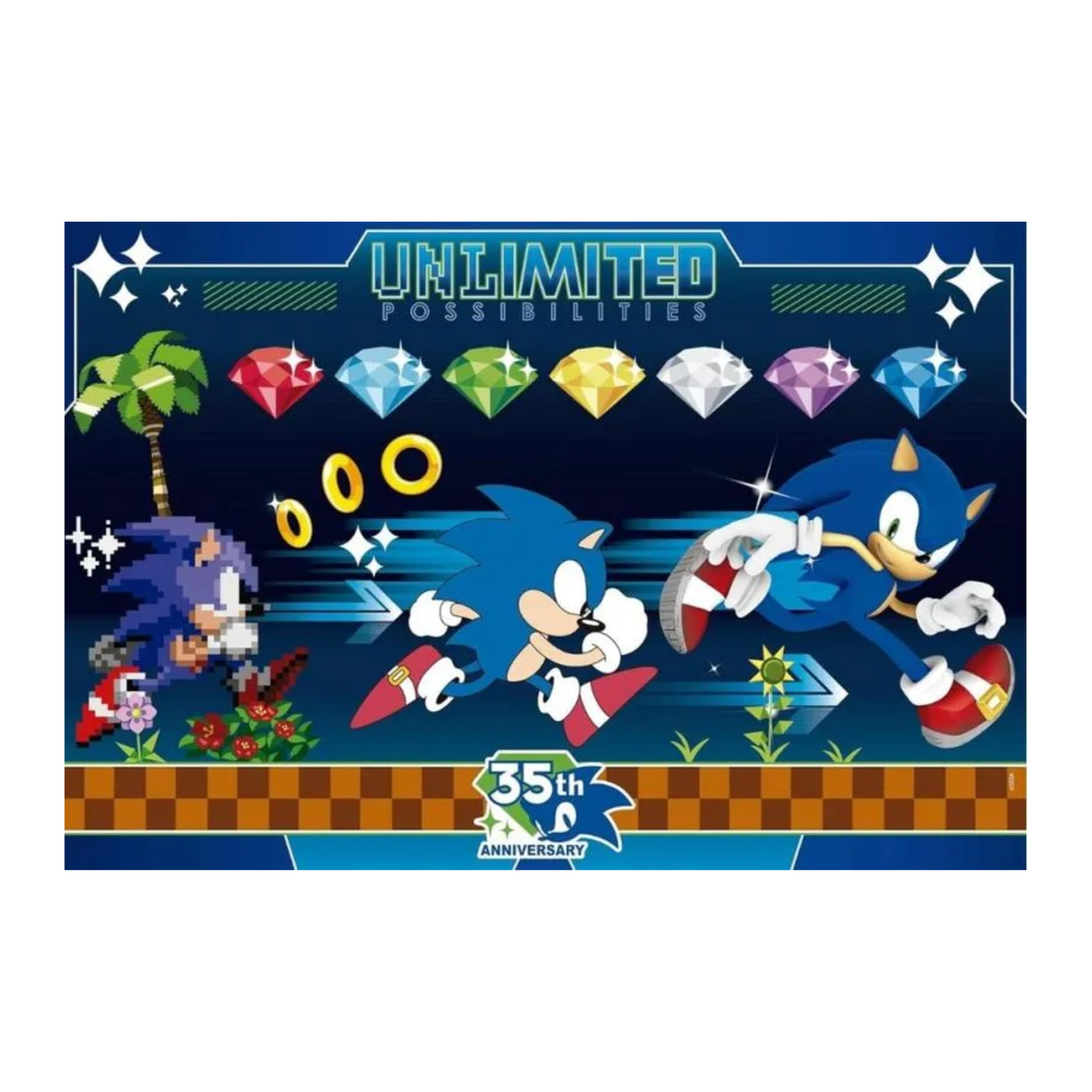 Quebra-Cabeça Sonic 150 Peças Grow - 05249