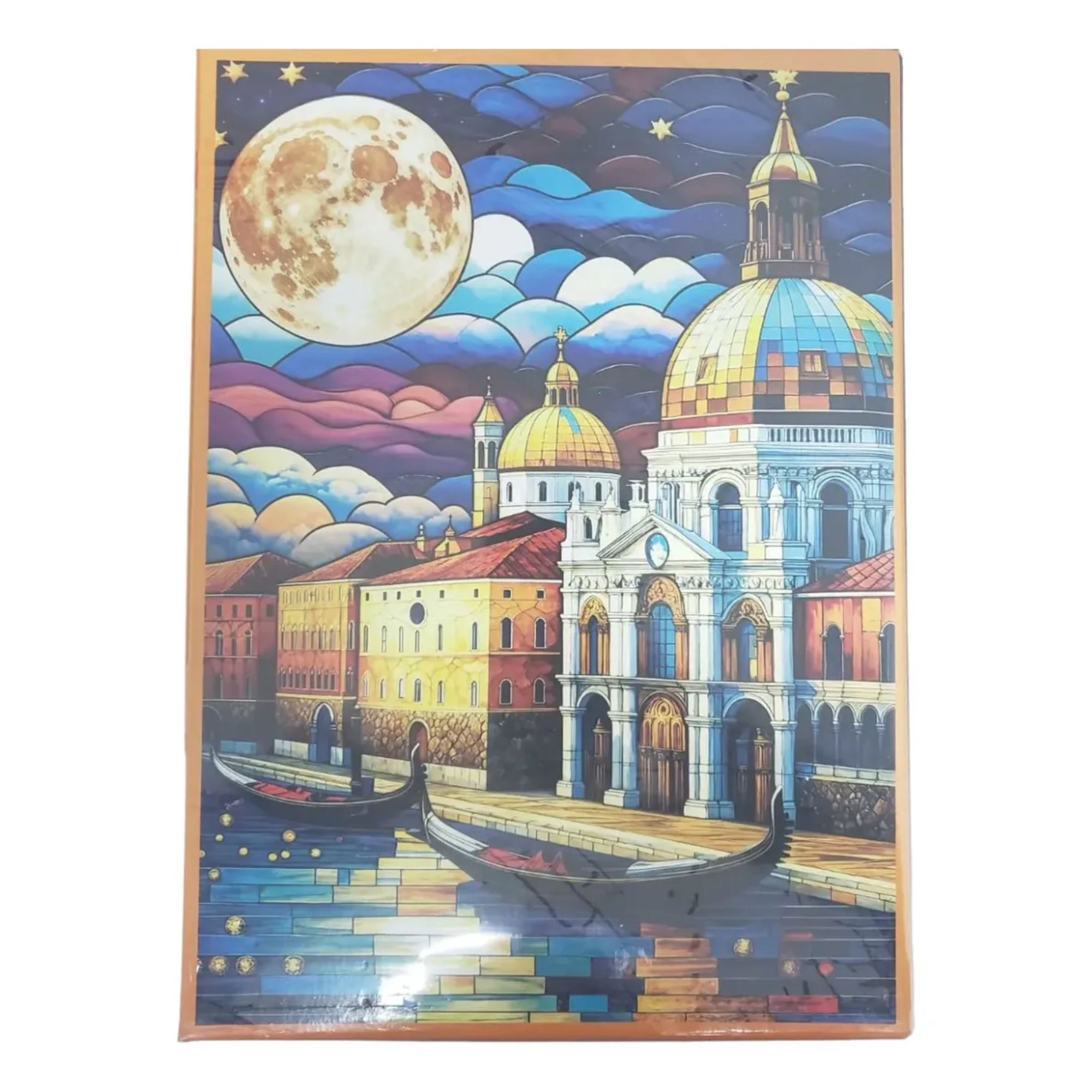 Quebra-Cabeça Vitral de Veneza 1000 Peças Grow - 05259