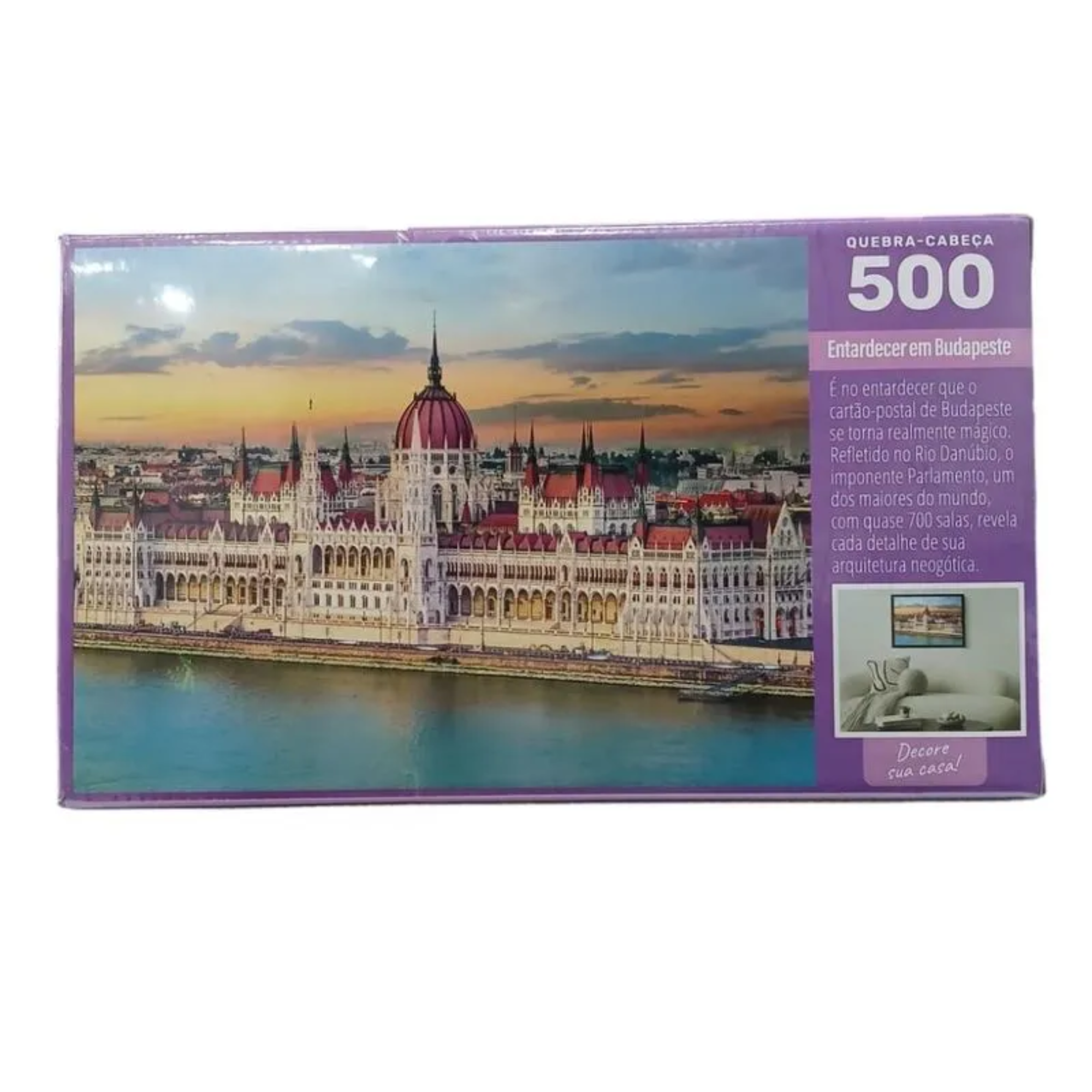 Quebra-Cabeça Entardecer em Budapeste 500 Peças Grow - 05160