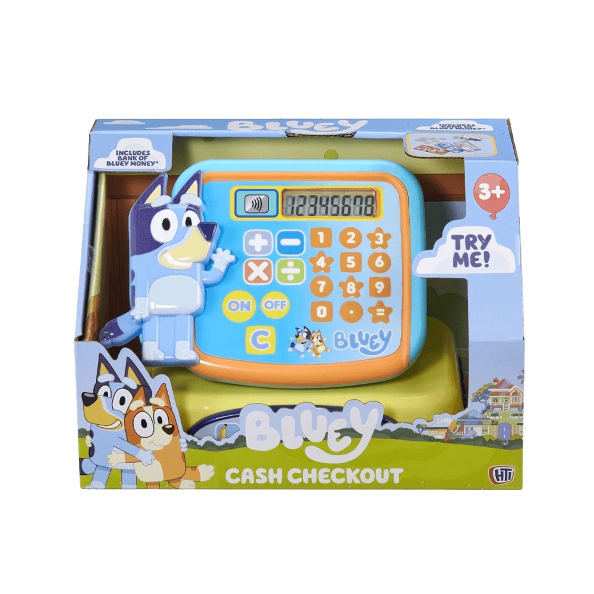 Brinquedo Caixa Registradora Infantil Bluey com Acessórios, Som e Luz Multikids - BR2675