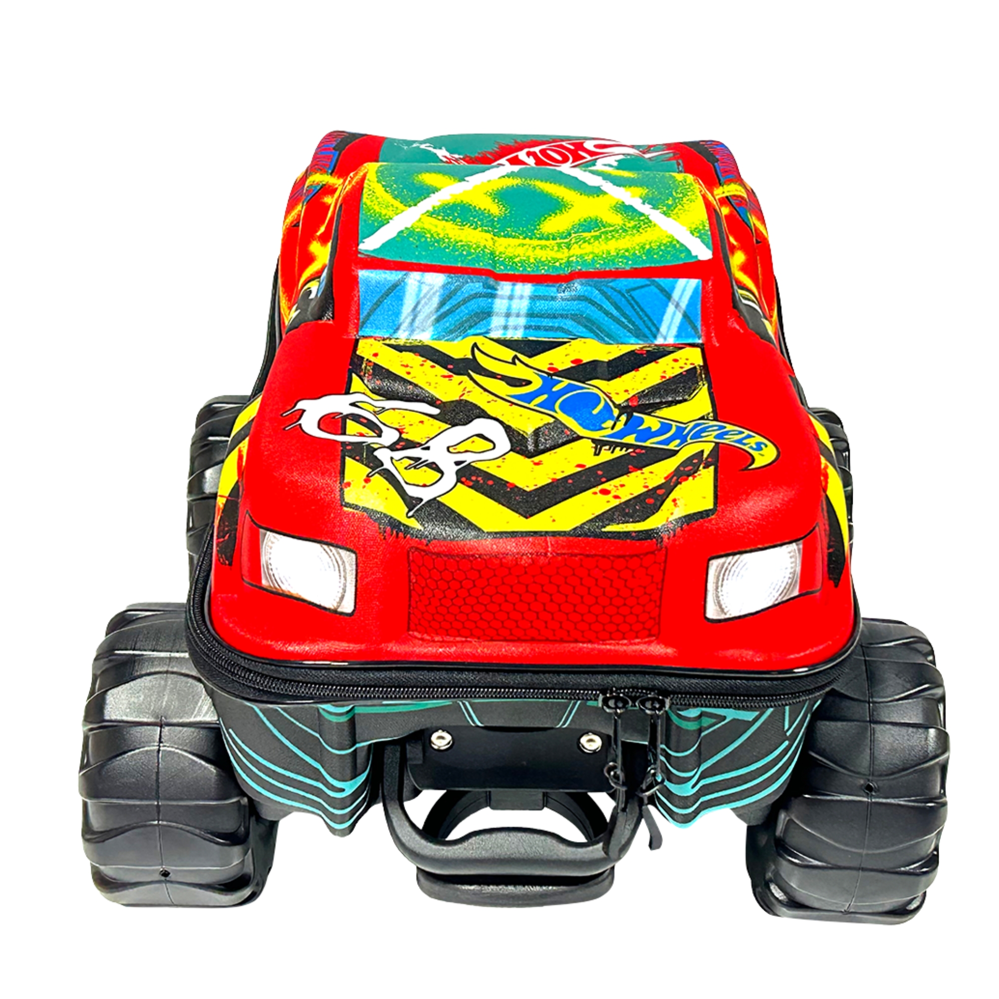 Mala Infantil Hot Wheels Demo Derby Monster Trucks com Rodinha Tripla Diplomata - 2501IM25