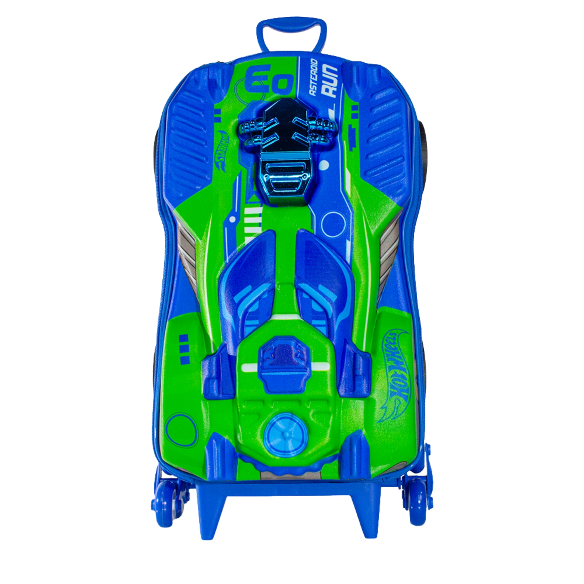 Mala Infantil Hot Wheels Dune a Soar Motor Azul com Rodinha Tripla Diplomata - 2510AM25