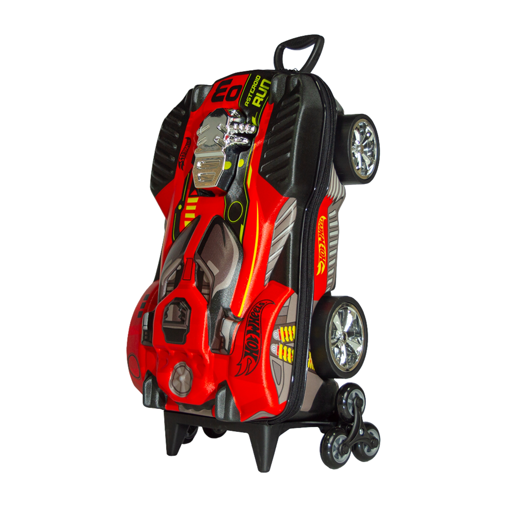 Mala Infantil Hot Wheels Dune a Soar Motor Cromo com Rodinha Tripla Diplomata - 2510BM25