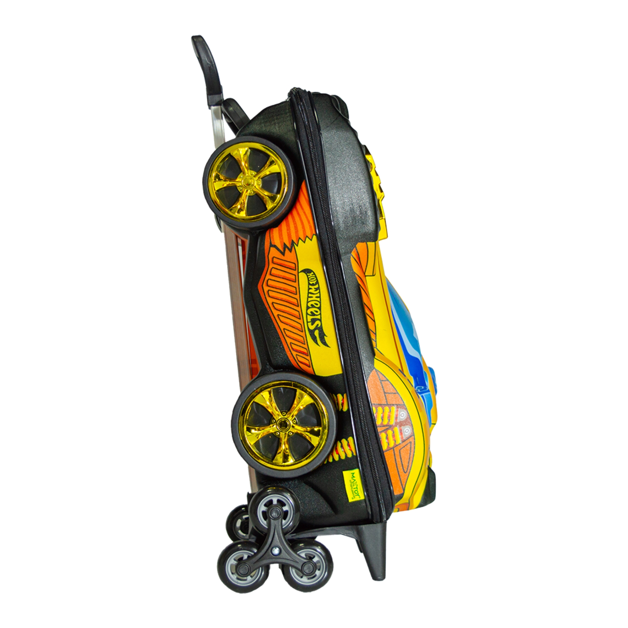Mala Infantil Hot Wheels Dune a Soar Motor Dourado com Rodinha Tripla Diplomata - 2510CM25