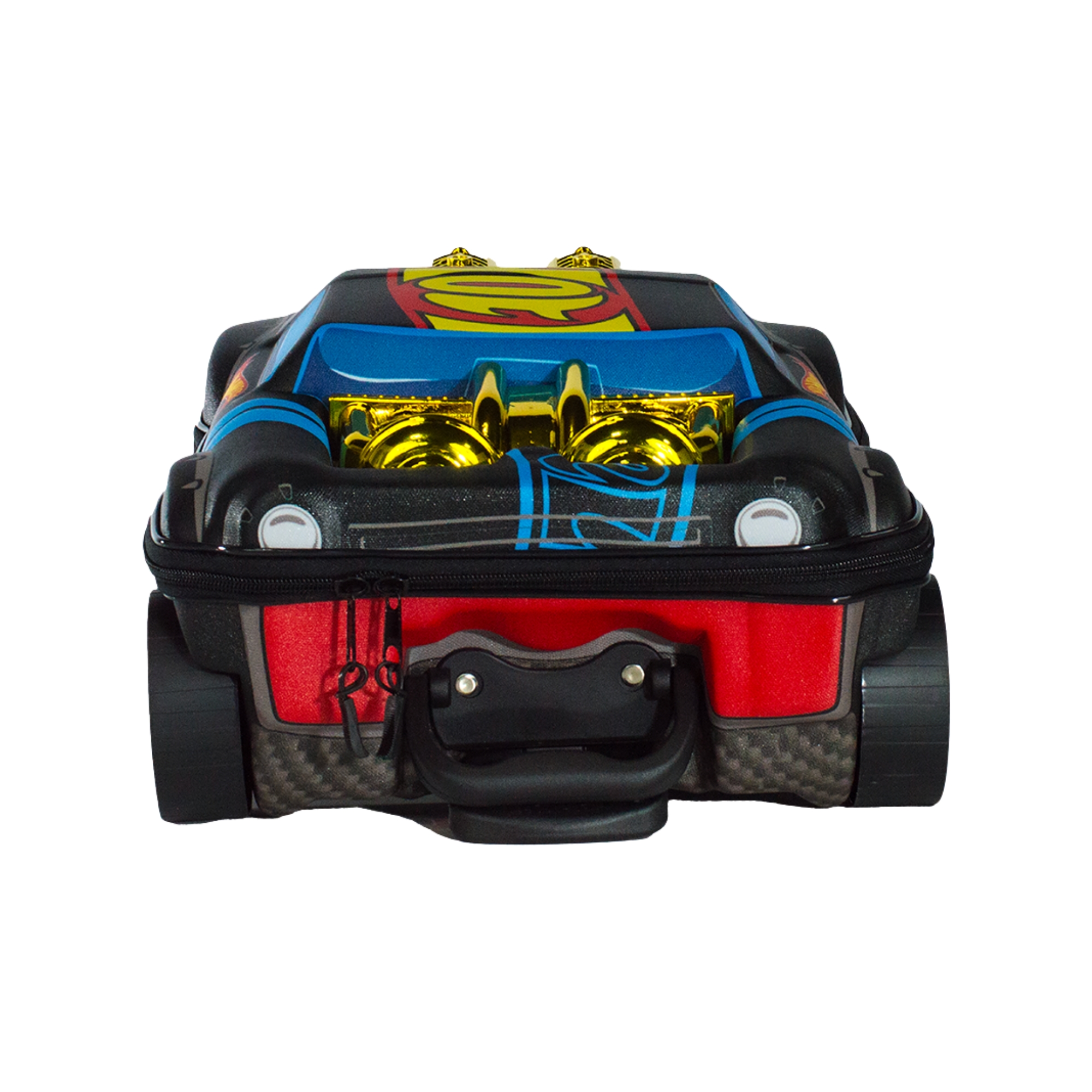 Mala Infantil Hot Wheels Night Shifter Preto Motor Dourado com Rodinha Tripla Diplomata - 2520AM25