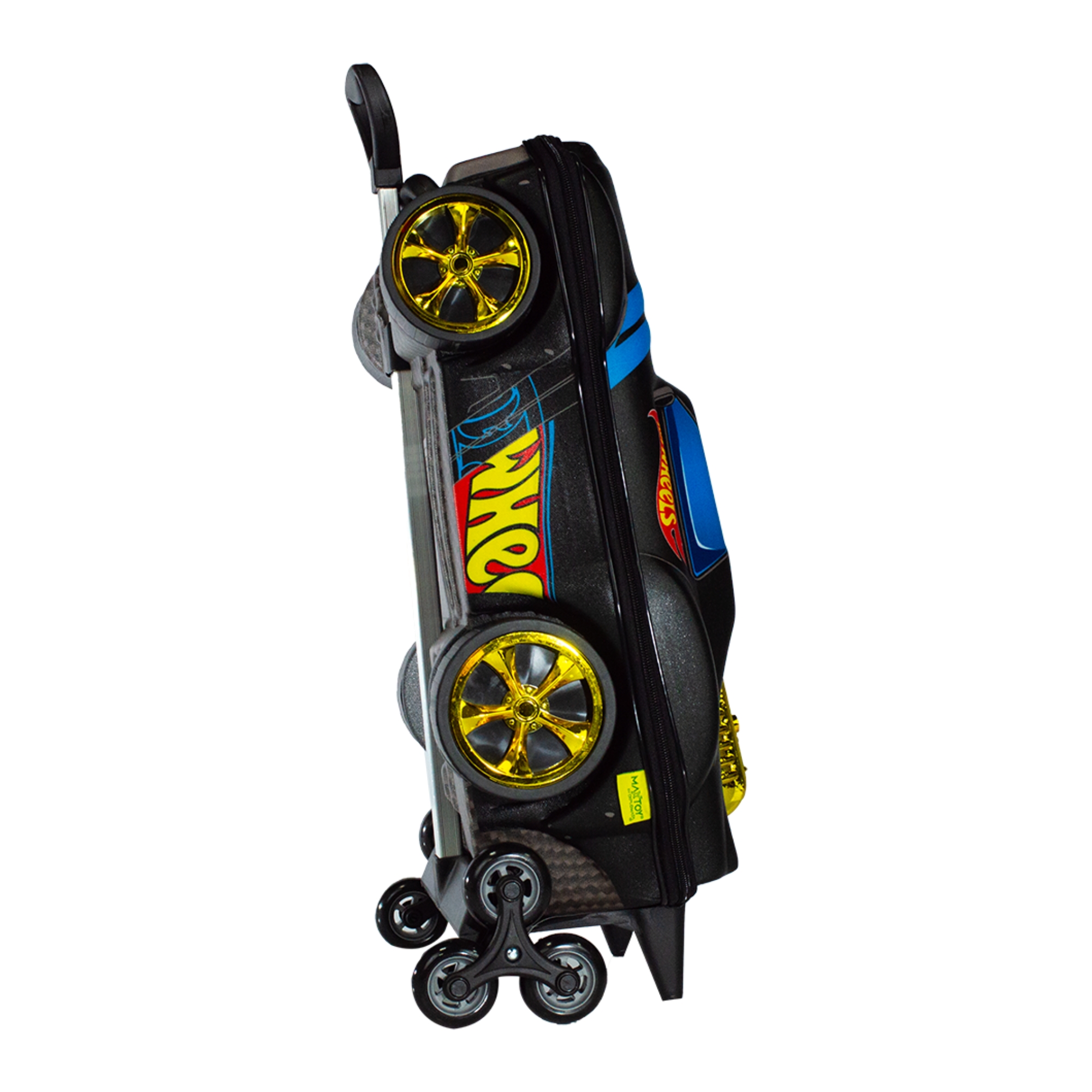 Mala Infantil Hot Wheels Night Shifter Preto Motor Dourado com Rodinha Tripla Diplomata - 2520AM25