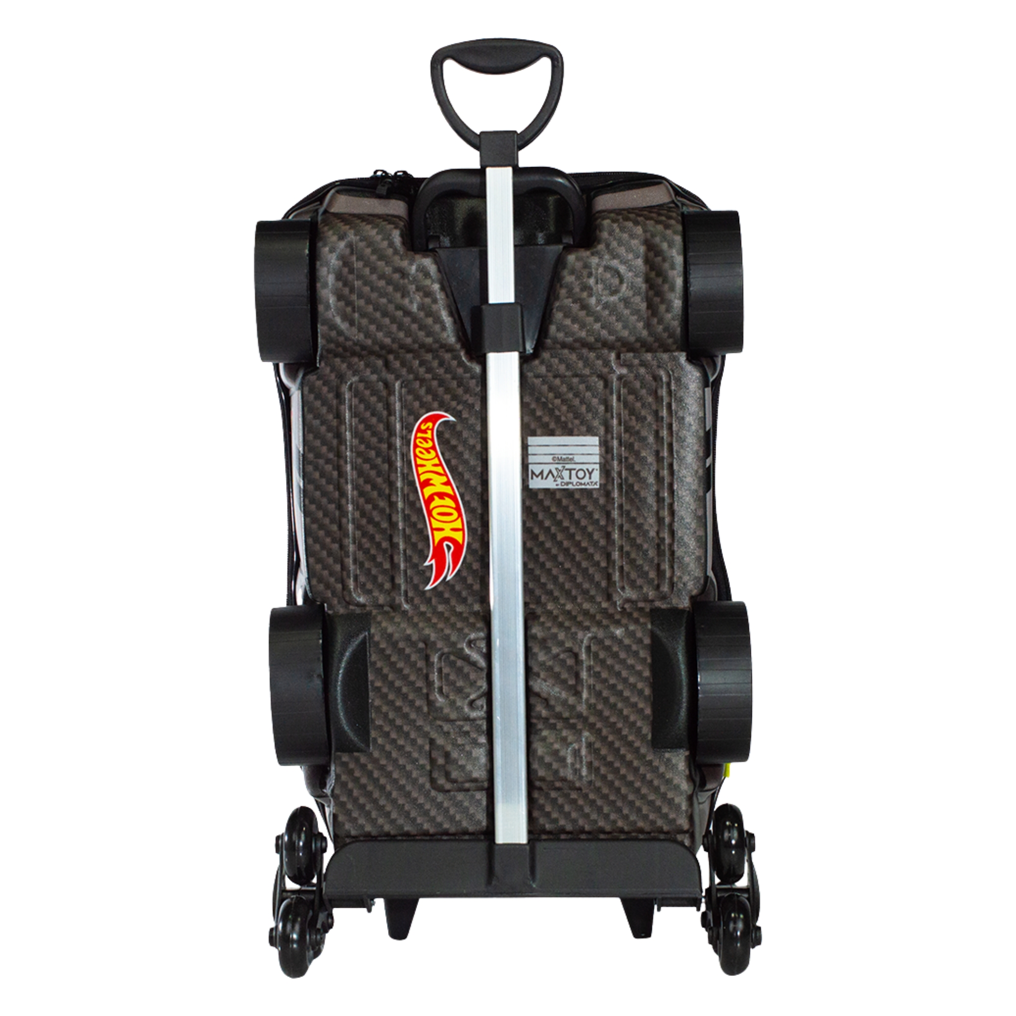 Mala Infantil Hot Wheels Night Shifter Cinza Motor Preto c/ Rodinha Tripla Diplomata - 2520CM25