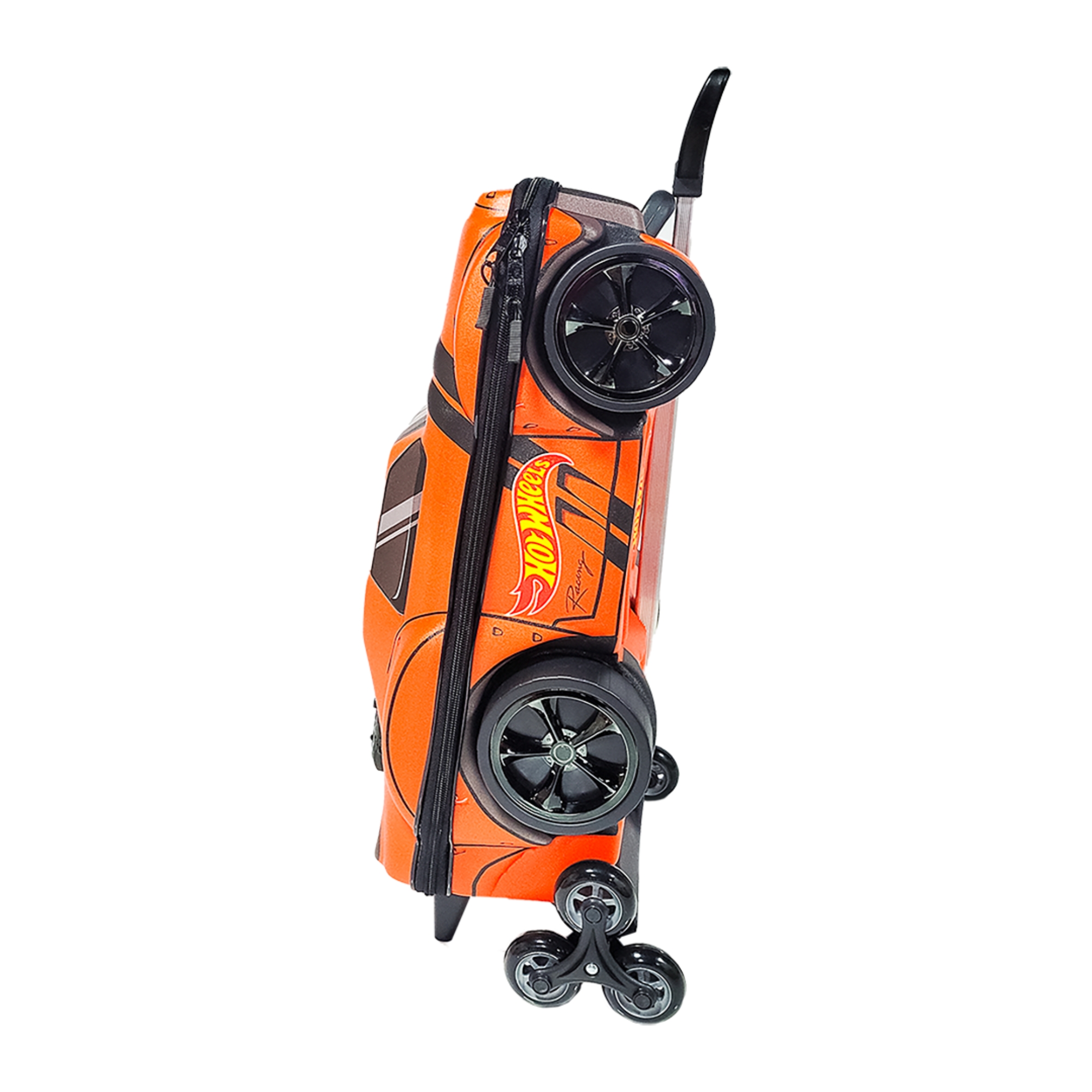 Mala Infantil Hot Wheels Night Shifter Laranja Motor Preto com Rodinha Tripla Diplomata - 2520DM25