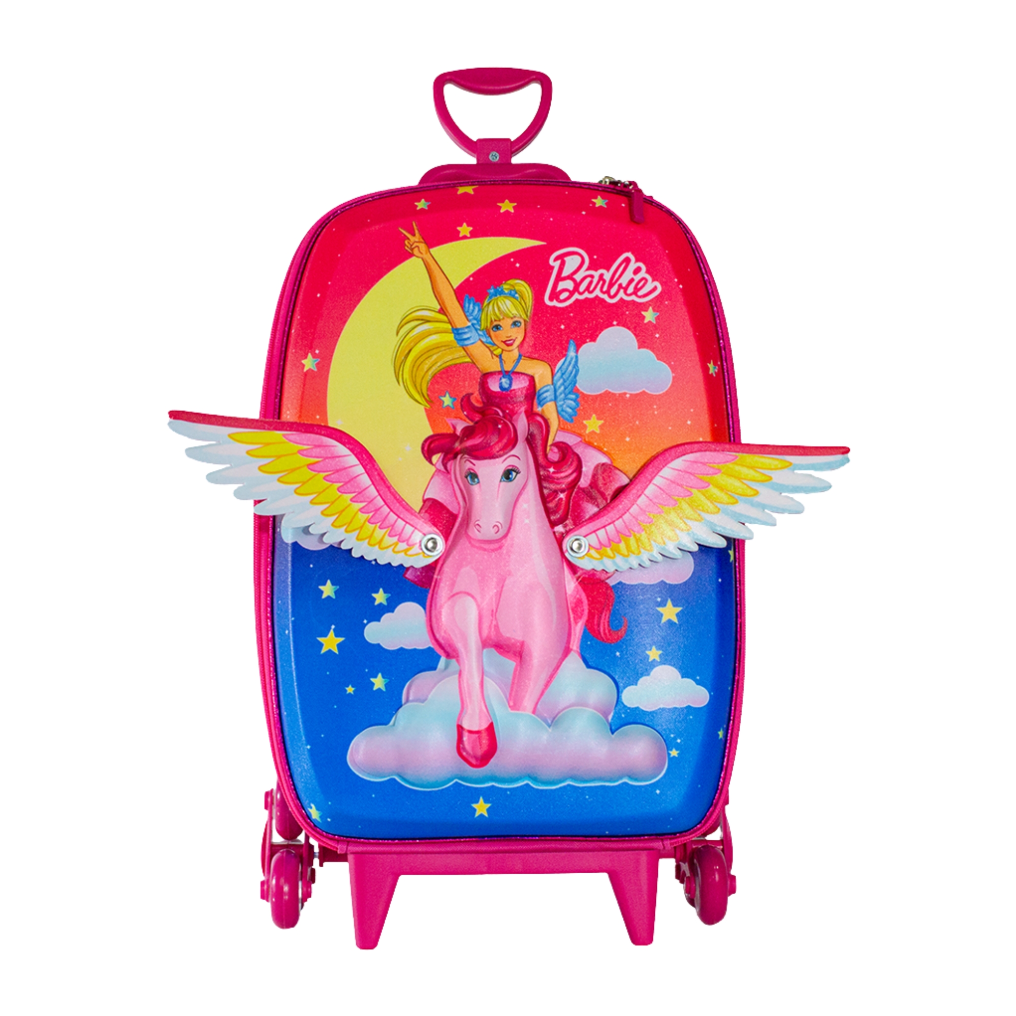 Mala Infantil Barbie Pegasus c/ Rodinha Tripla Diplomata - 2600AM25