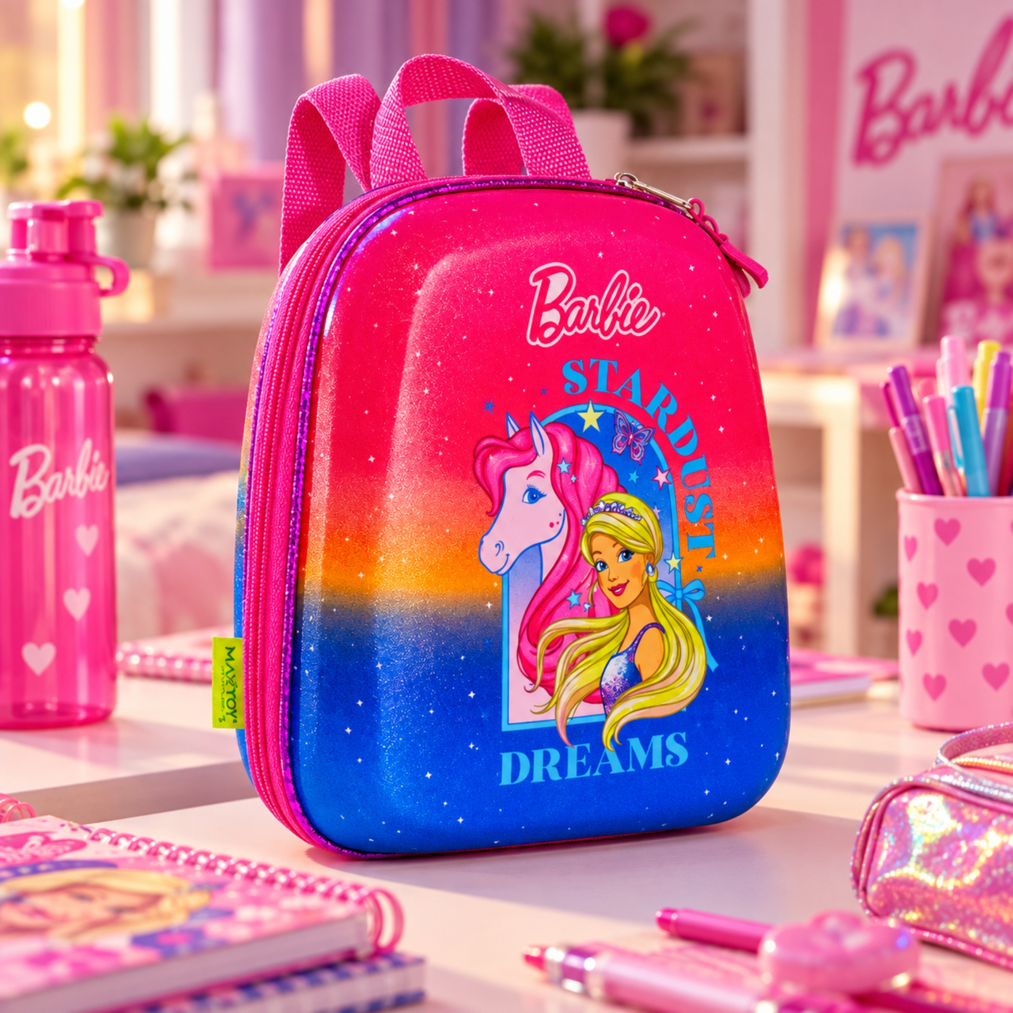 Mochila Infantil Barbie Pegasus c/ Alça de Costas Diplomata - 2600AX25