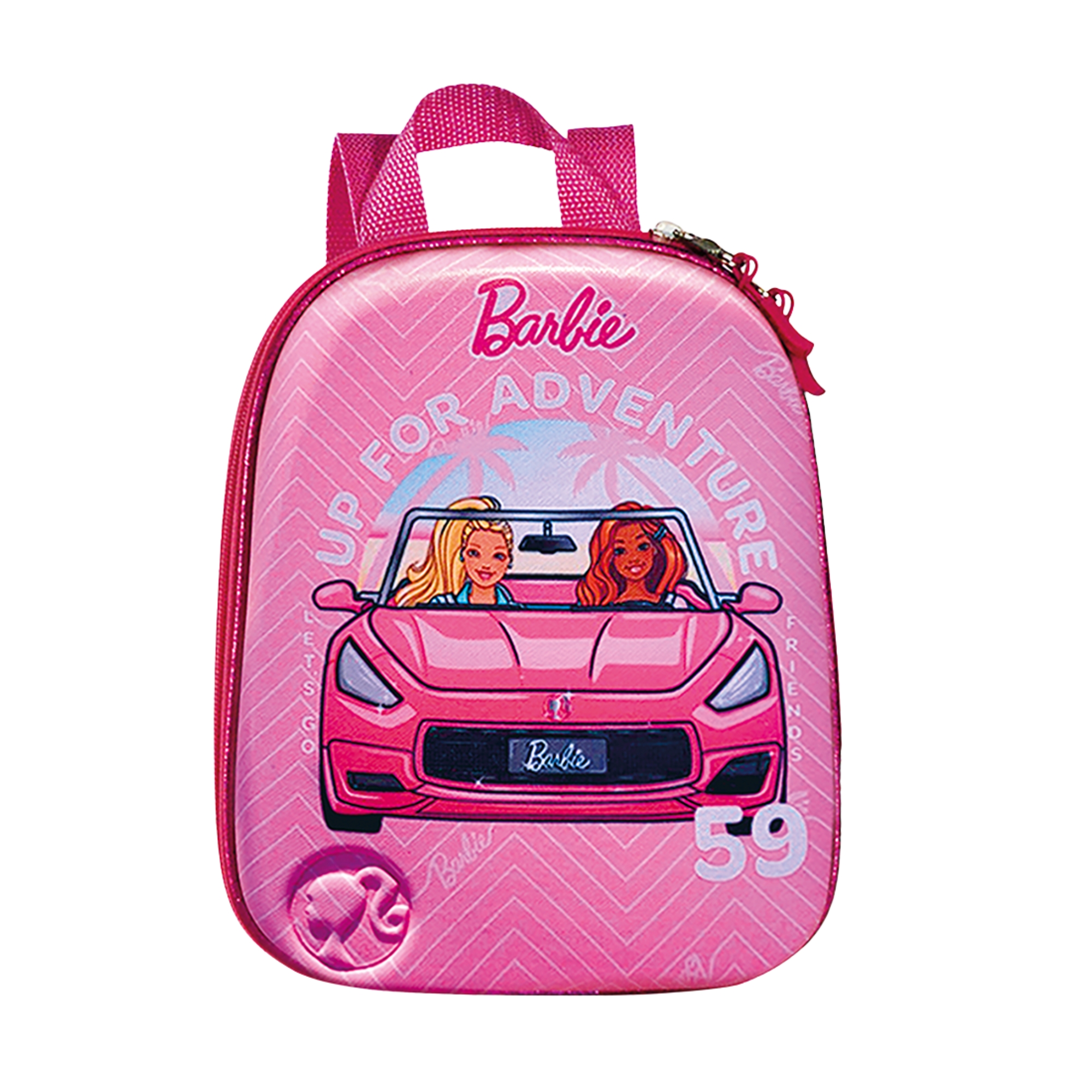 Mochila Infantil Barbie Conversível c/ Alça de Costas Diplomata - 2600DX25