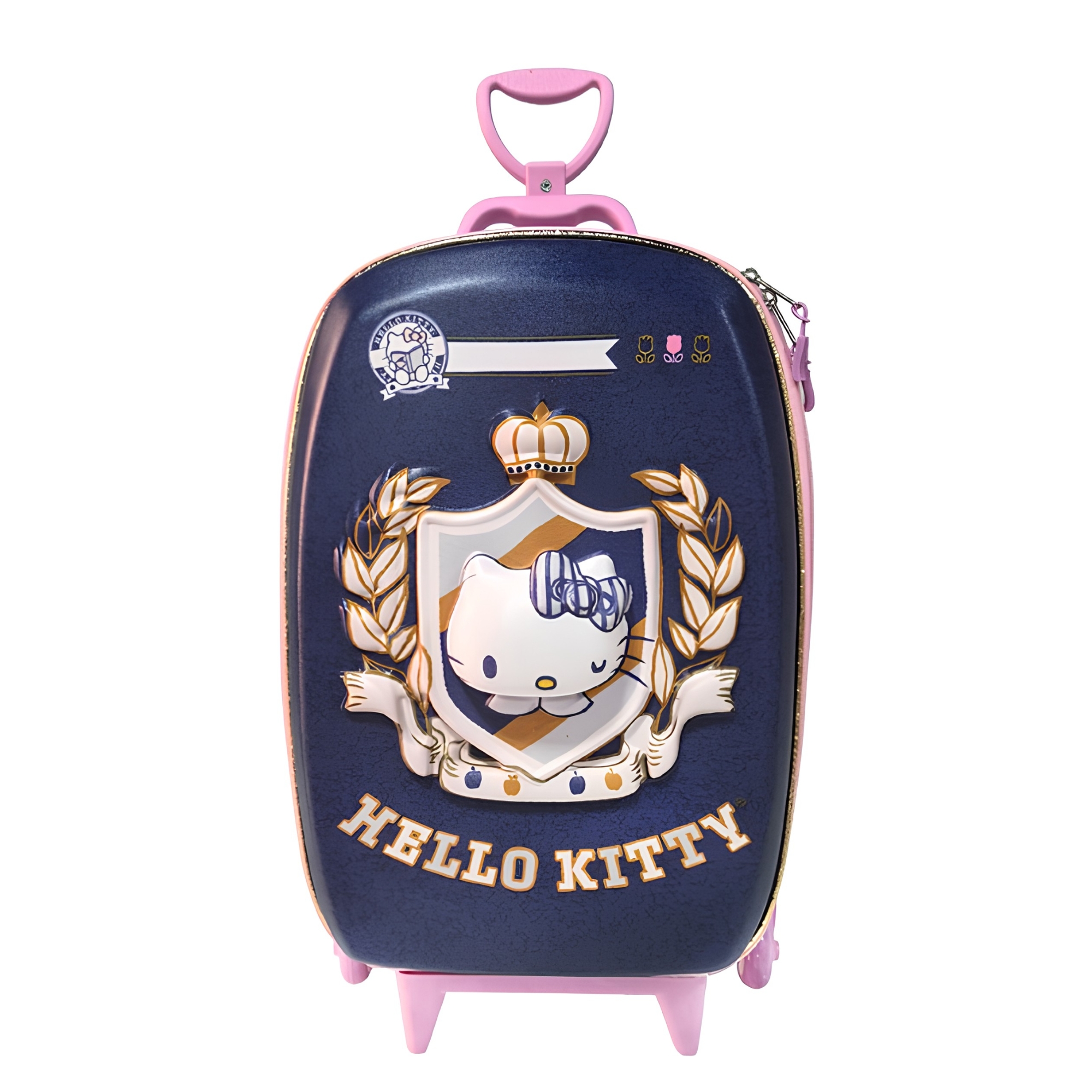 Mala Infantil de Rodinhas Hello Kitty Brasão Diplomata - 2823BM26