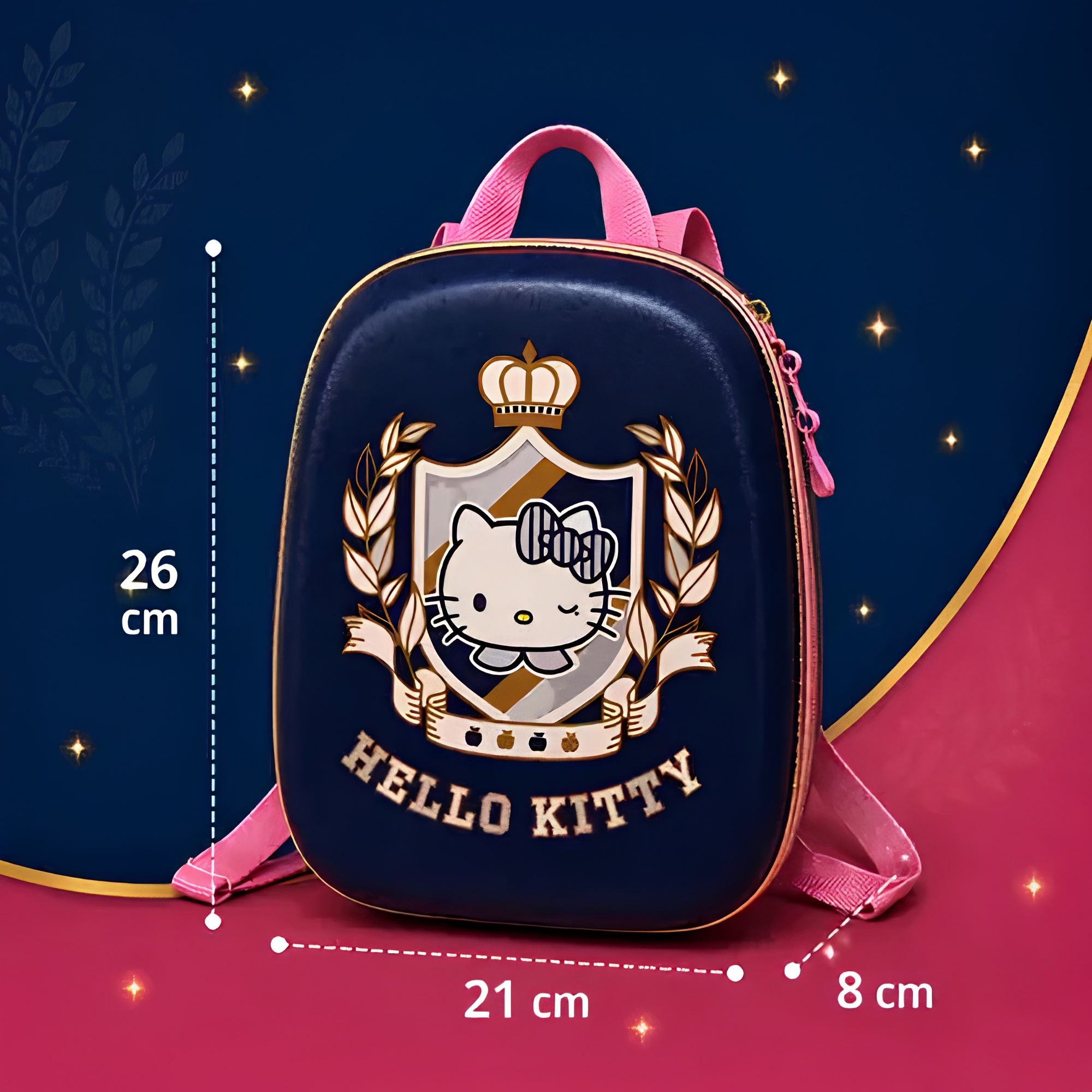 Mochila Infantil Hello Kitty Brasão Diplomata - 2823BX26