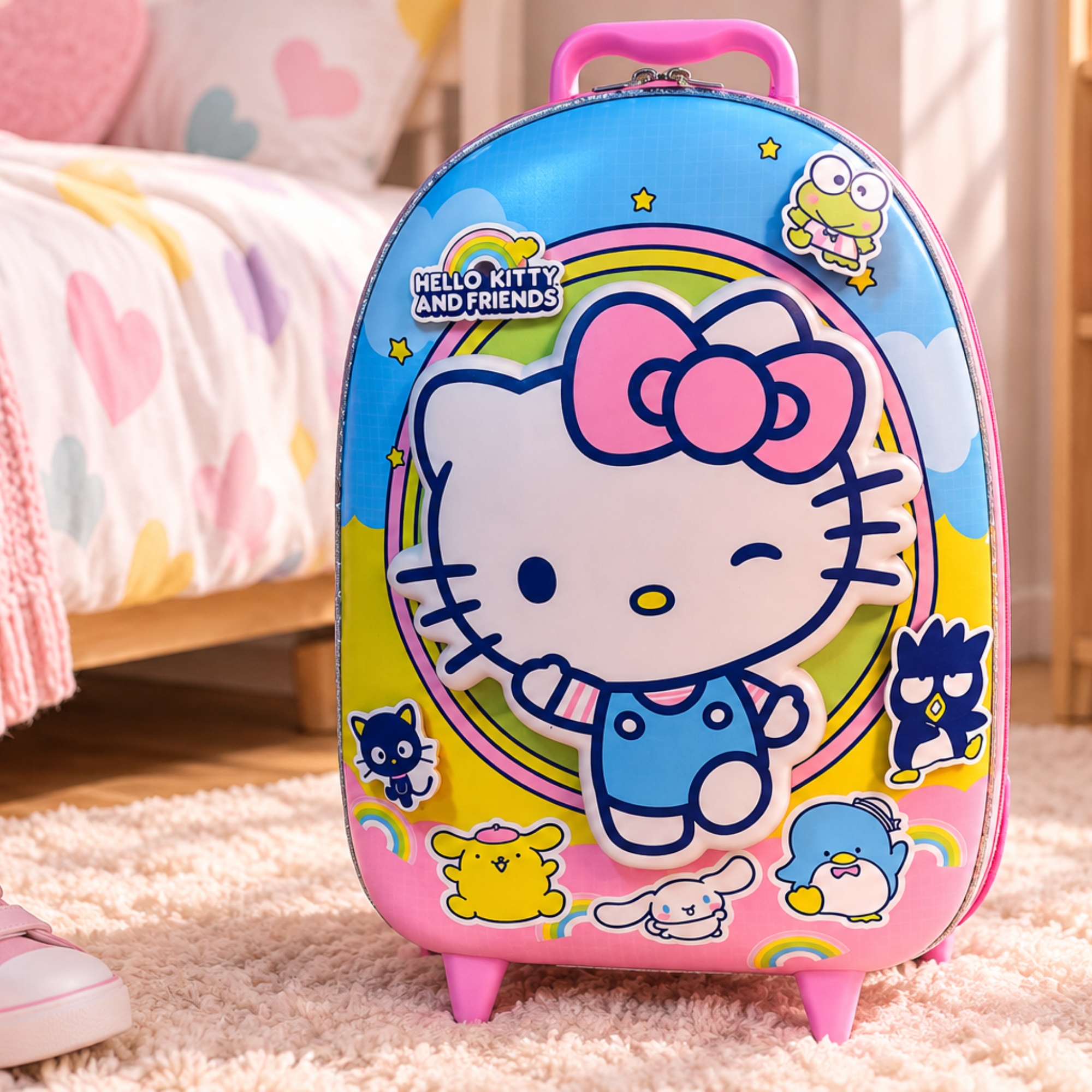 Mala Infantil Hello Kitty Candy Colors c/ Rodinha Diplomata - 2823CM26