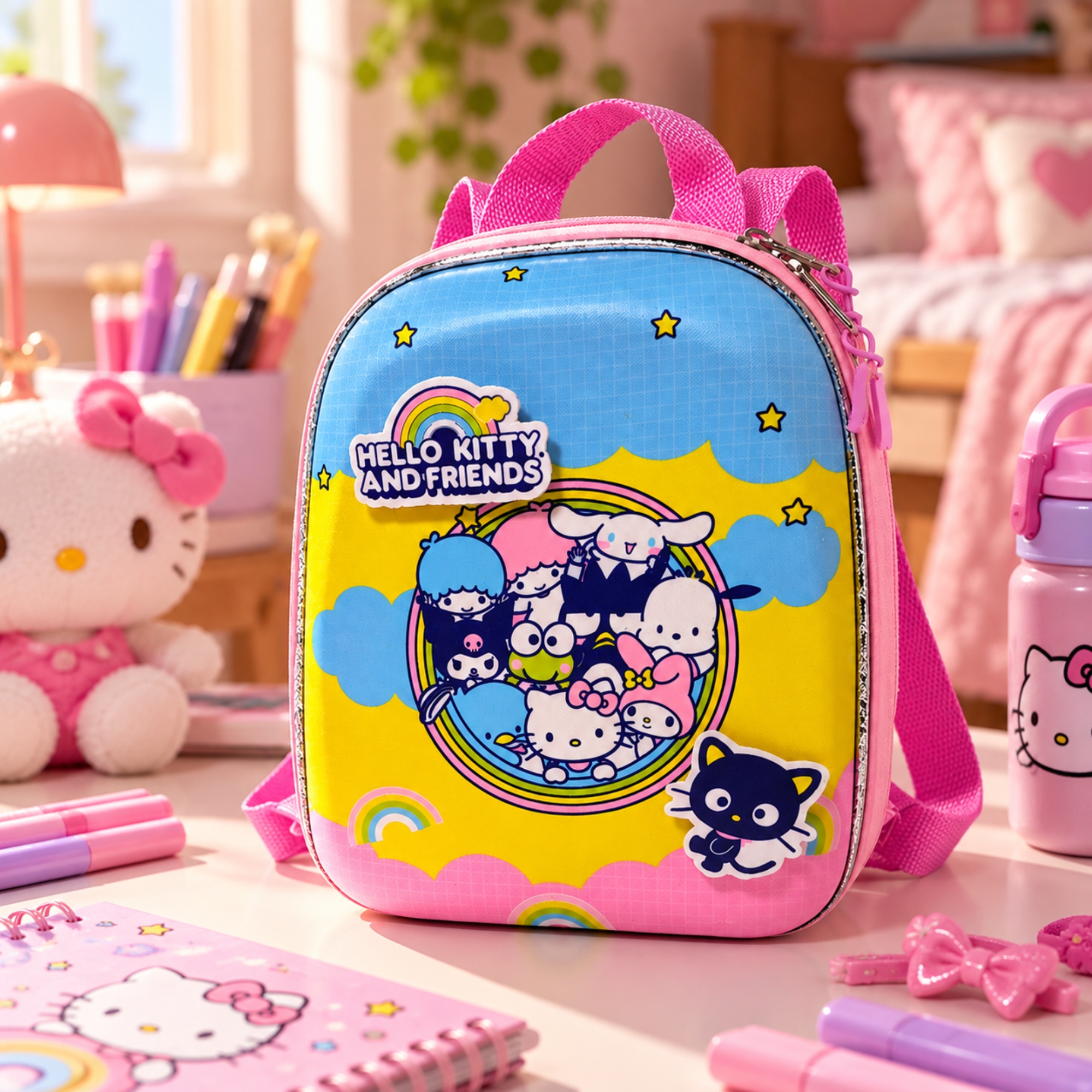 Mochila Infantil Hello Kitty Candy Colors Diplomata - 2823CX26