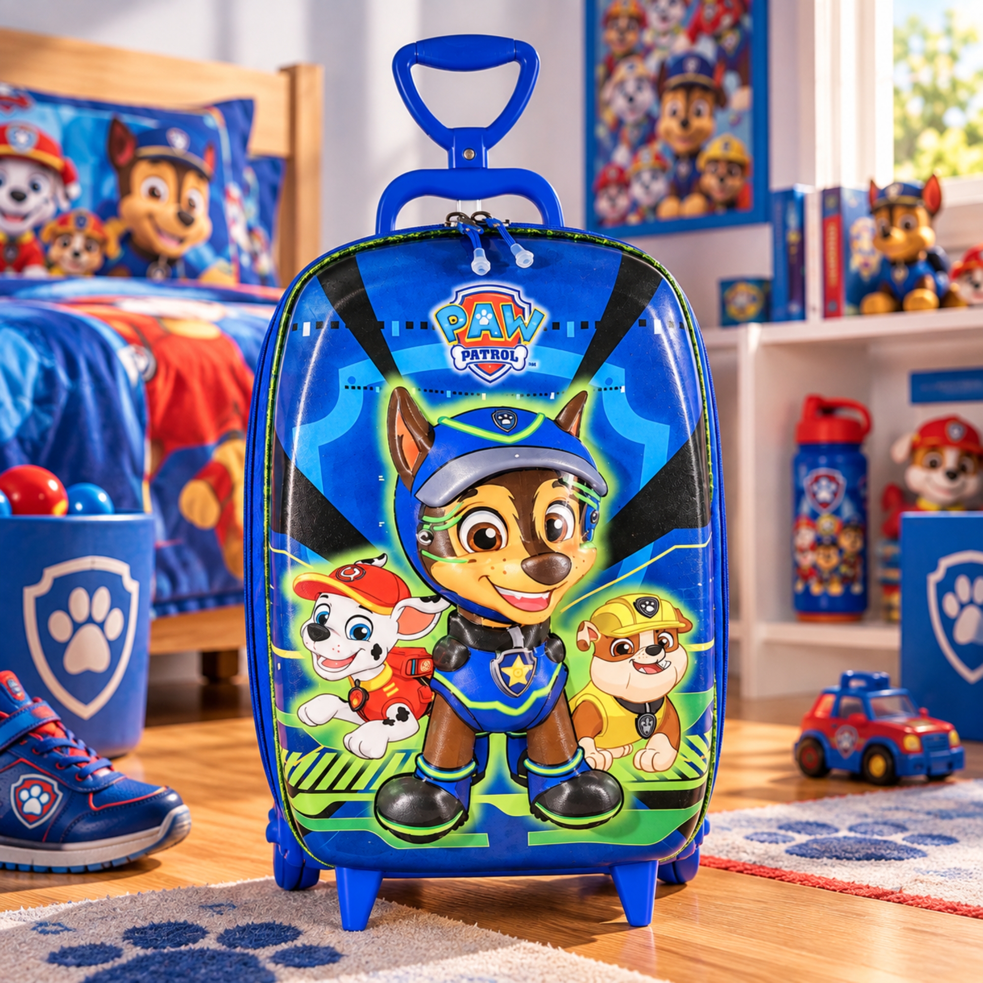 Mala Infantil Patrulha Canina Paw Patrol Chase Spy Diplomata - 2993EM21