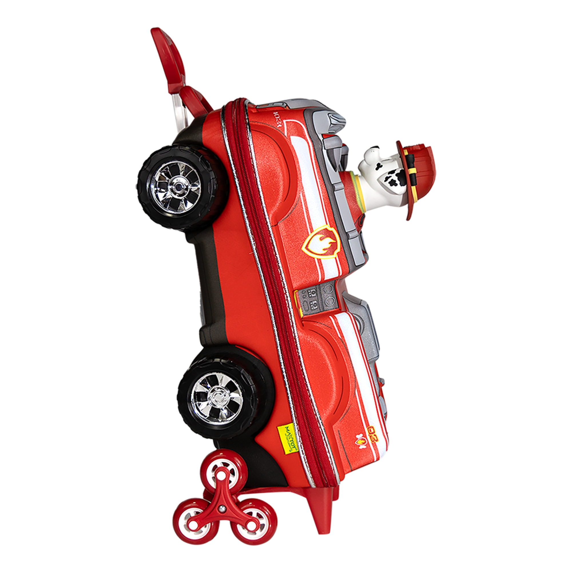 Mala Infantil Paw Patrol Patrulha Canina Marshall Carro com Rodinha Tripla Diplomata - 2993JM25