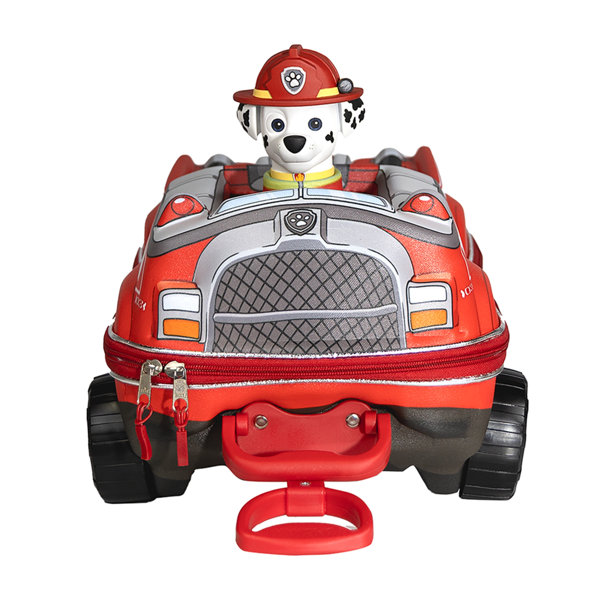 Mala Infantil Paw Patrol Patrulha Canina Marshall Carro com Rodinha Tripla Diplomata - 2993JM25