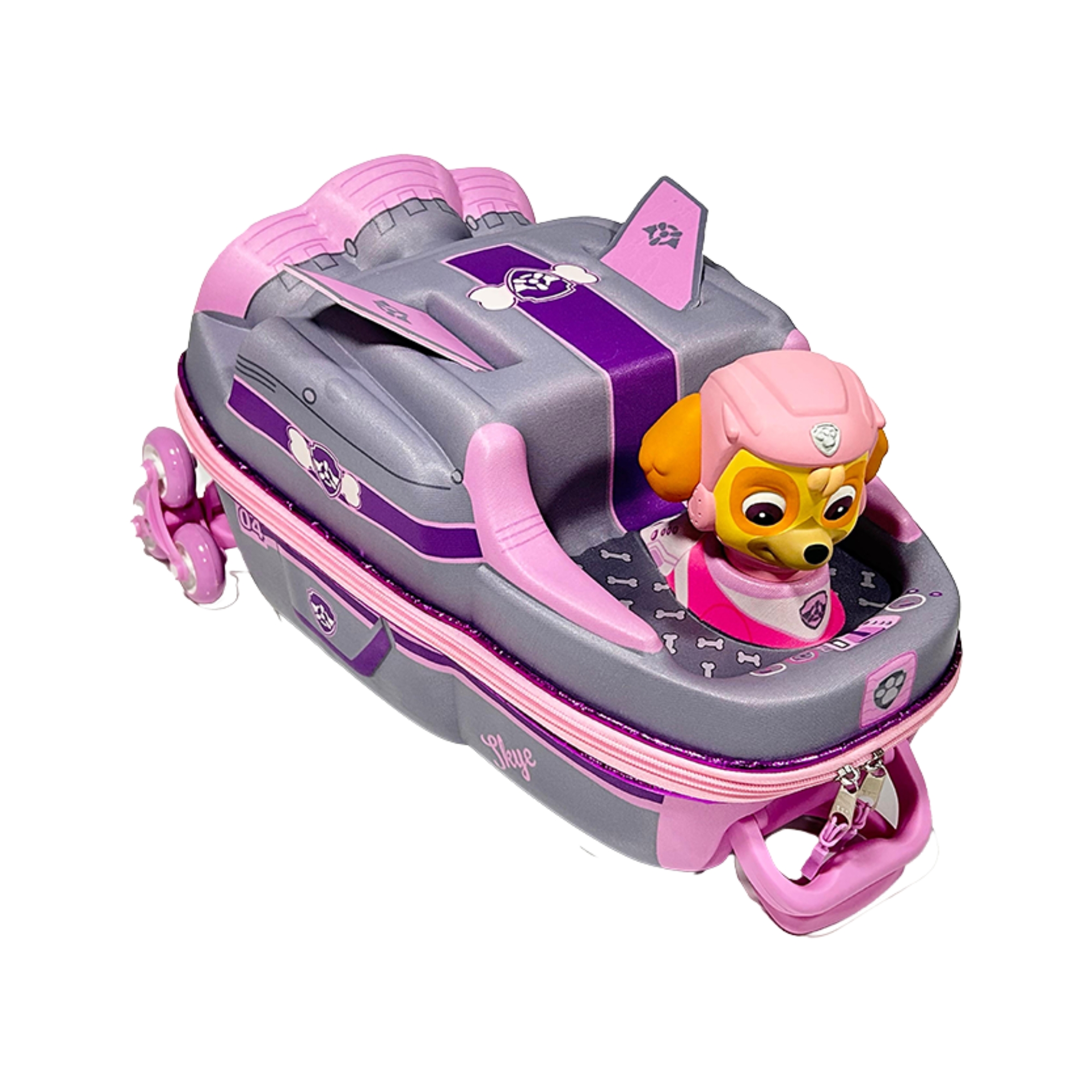 Mala Infantil Patrulha Canina Paw Patrol Skye Nave com Rodinha Tripla Diplomata - 2993KM25