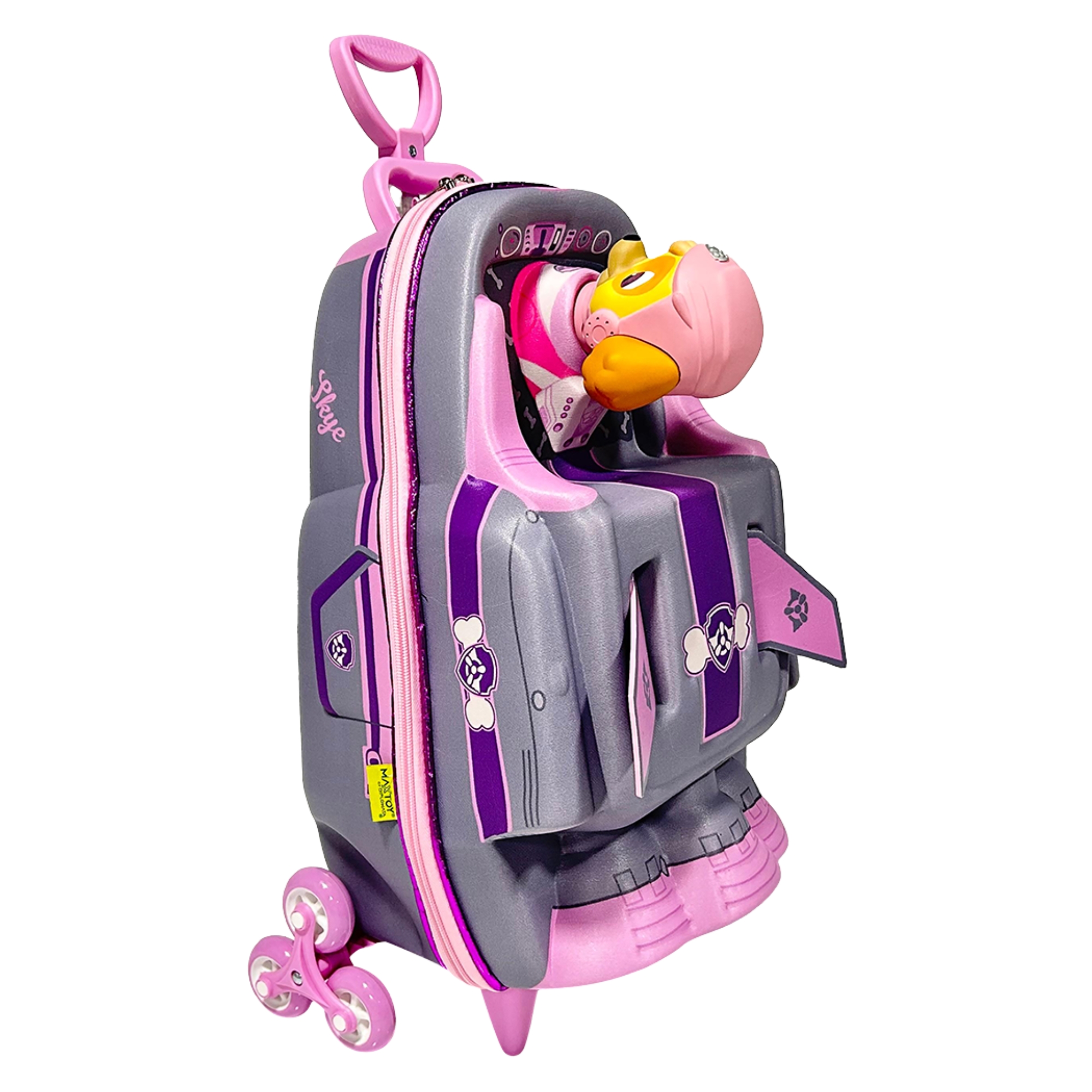 Mala Infantil Patrulha Canina Paw Patrol Skye Nave com Rodinha Tripla Diplomata - 2993KM25