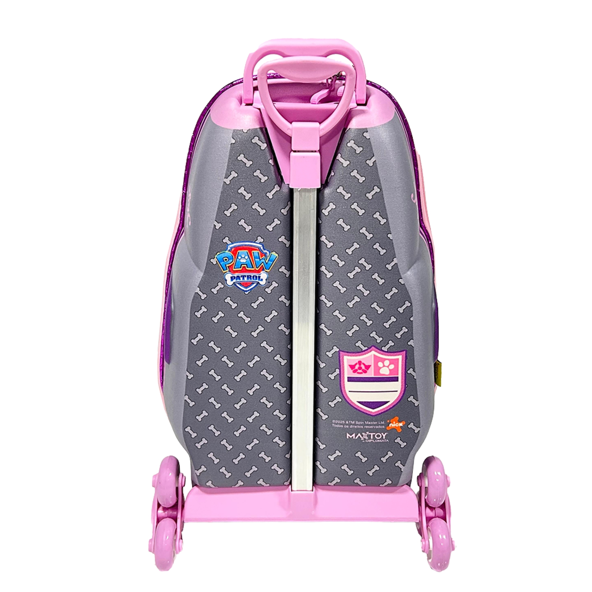 Mala Infantil Patrulha Canina Paw Patrol Skye Nave com Rodinha Tripla Diplomata - 2993KM25